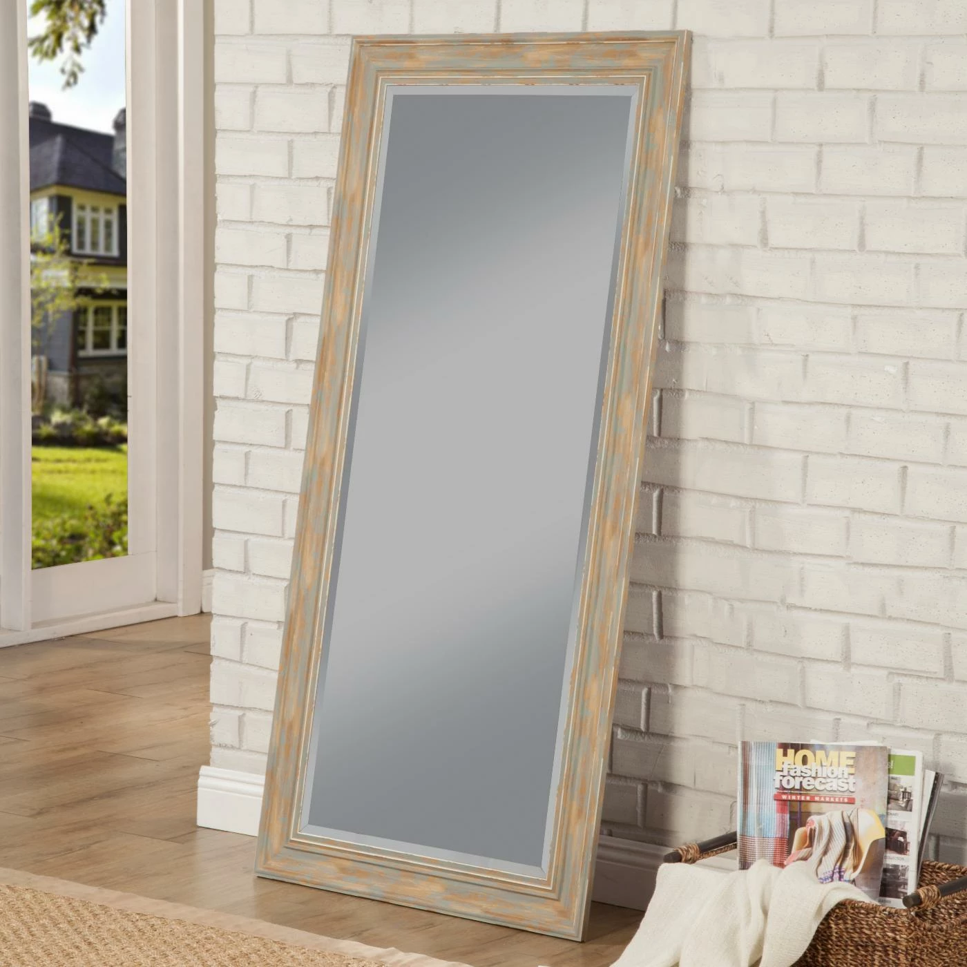 New ๐งจ Floor & Leaning Sandberg Furniture Farmhouse Full Length Floor Mirror - 31W X 65H In. ๐ - Image 9