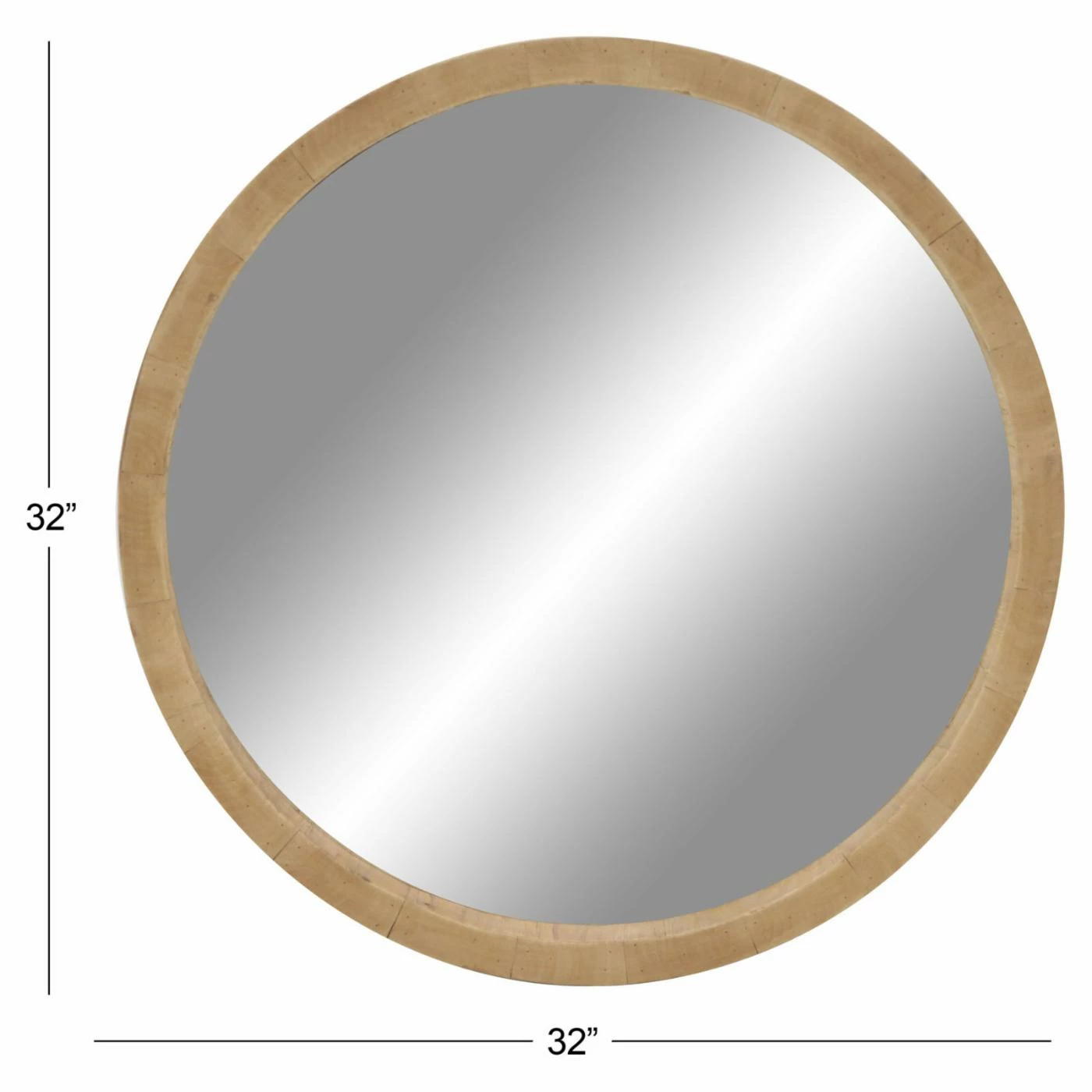 Best reviews of โญ DecMode Round Wooden Wall Mirror ๐ฅ - Image 9