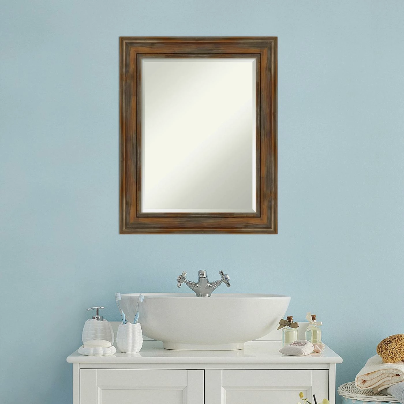 Top 10 π Amanti Art Alexandria Rectangular Beveled Bathroom Vanity Mirror 𧨠- Image 10