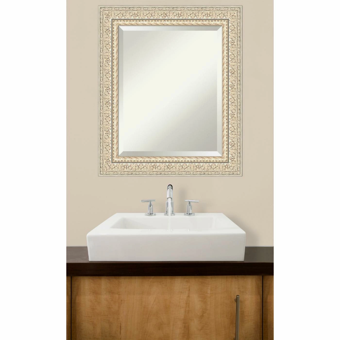 Buy π₯ Amanti Art Fair Baroque Rectangular Beveled Bathroom Vanity Mirror π - Image 10