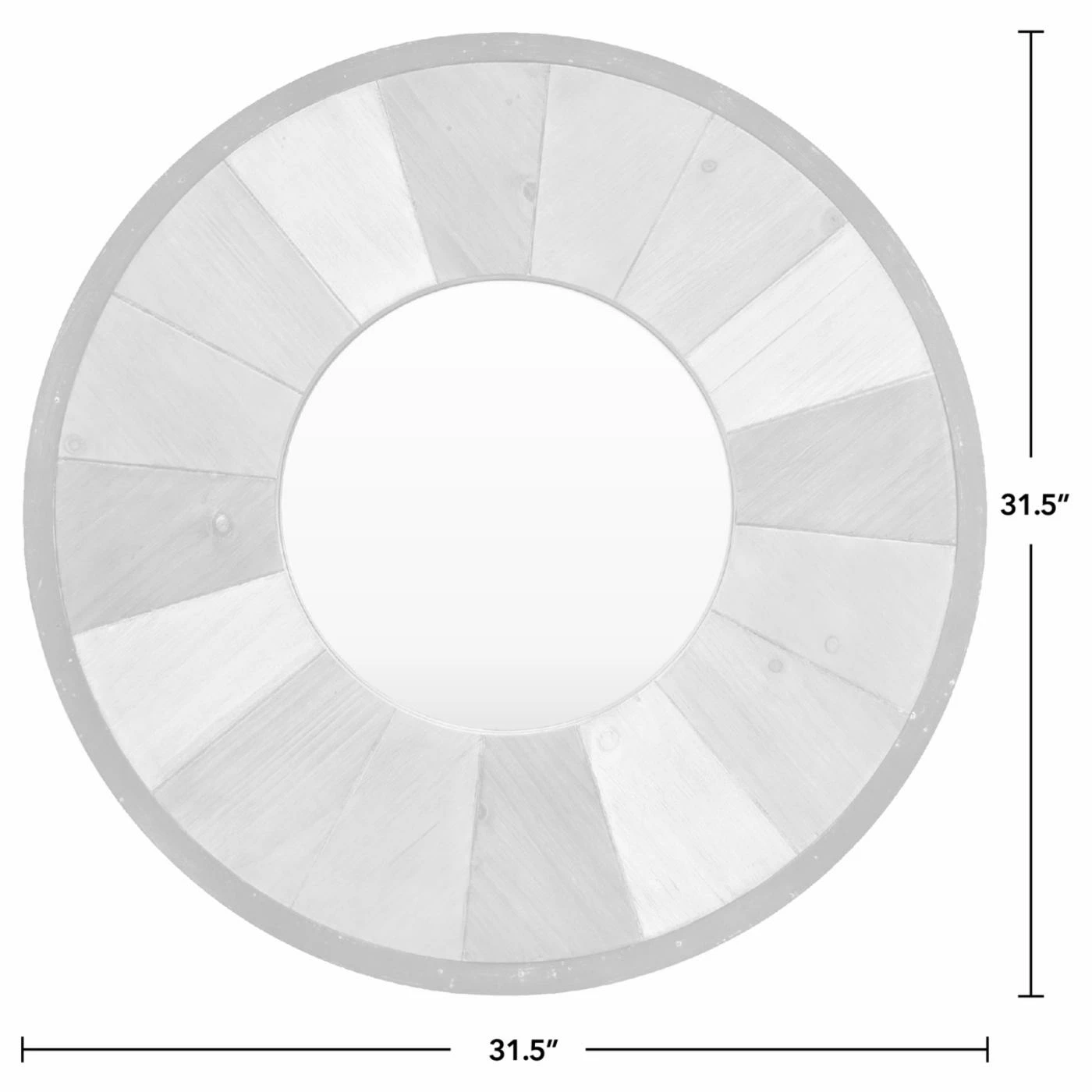 Promo 𧨠FirsTime Adler Rustic Wood Wall Mirror π - Image 4