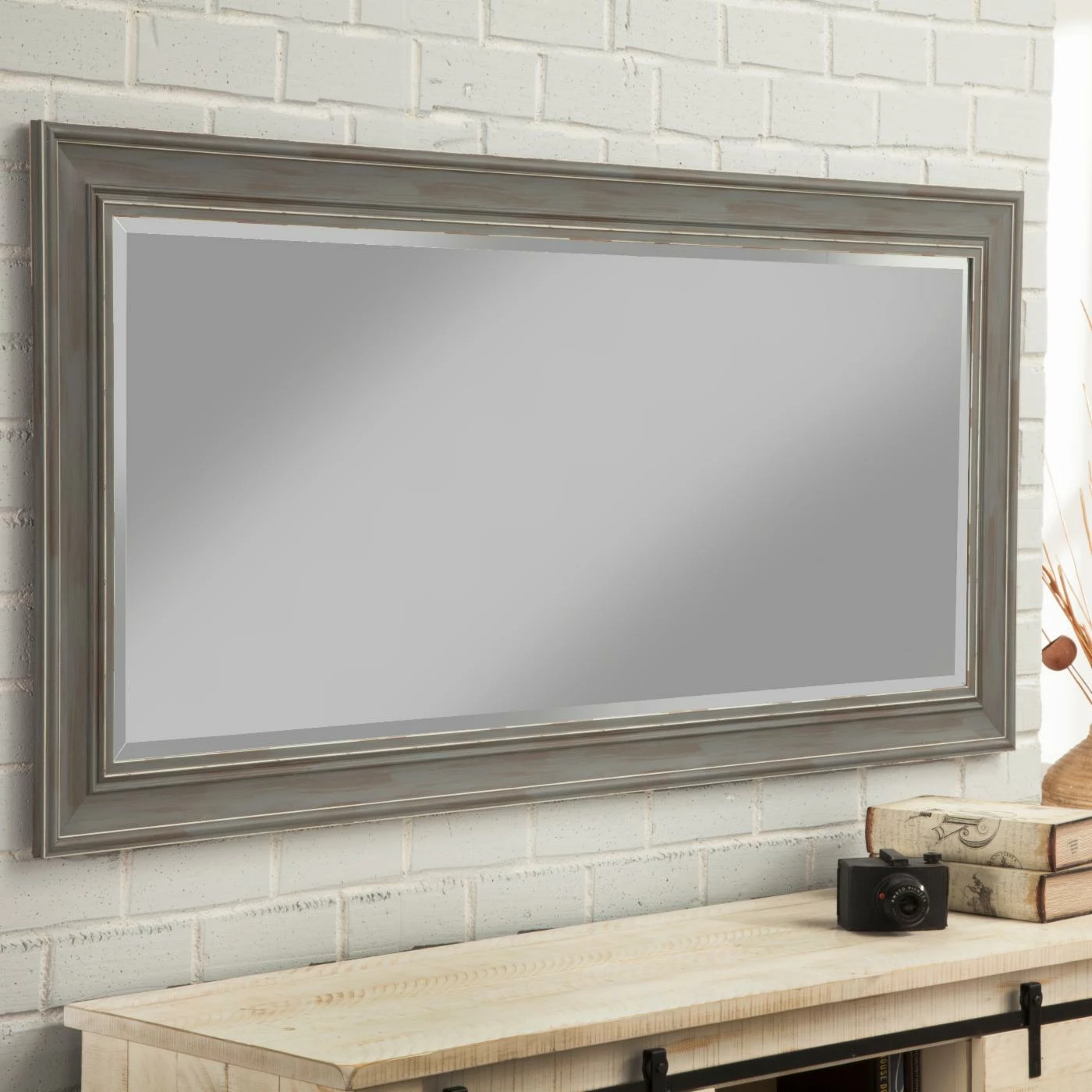 New ๐งจ Floor & Leaning Sandberg Furniture Farmhouse Full Length Floor Mirror - 31W X 65H In. ๐ - Image 10