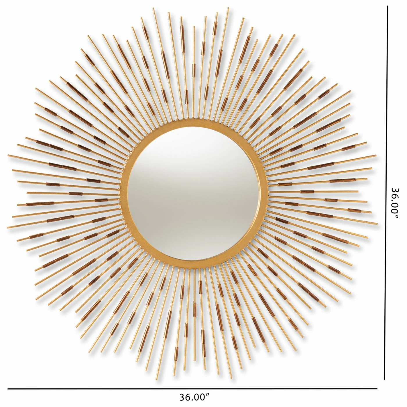 Hot Sale ๐ Baxton Studio Apollonia Sunburst Round Wall Mirror - 36 Diam. In. ๐คฉ - Image 3