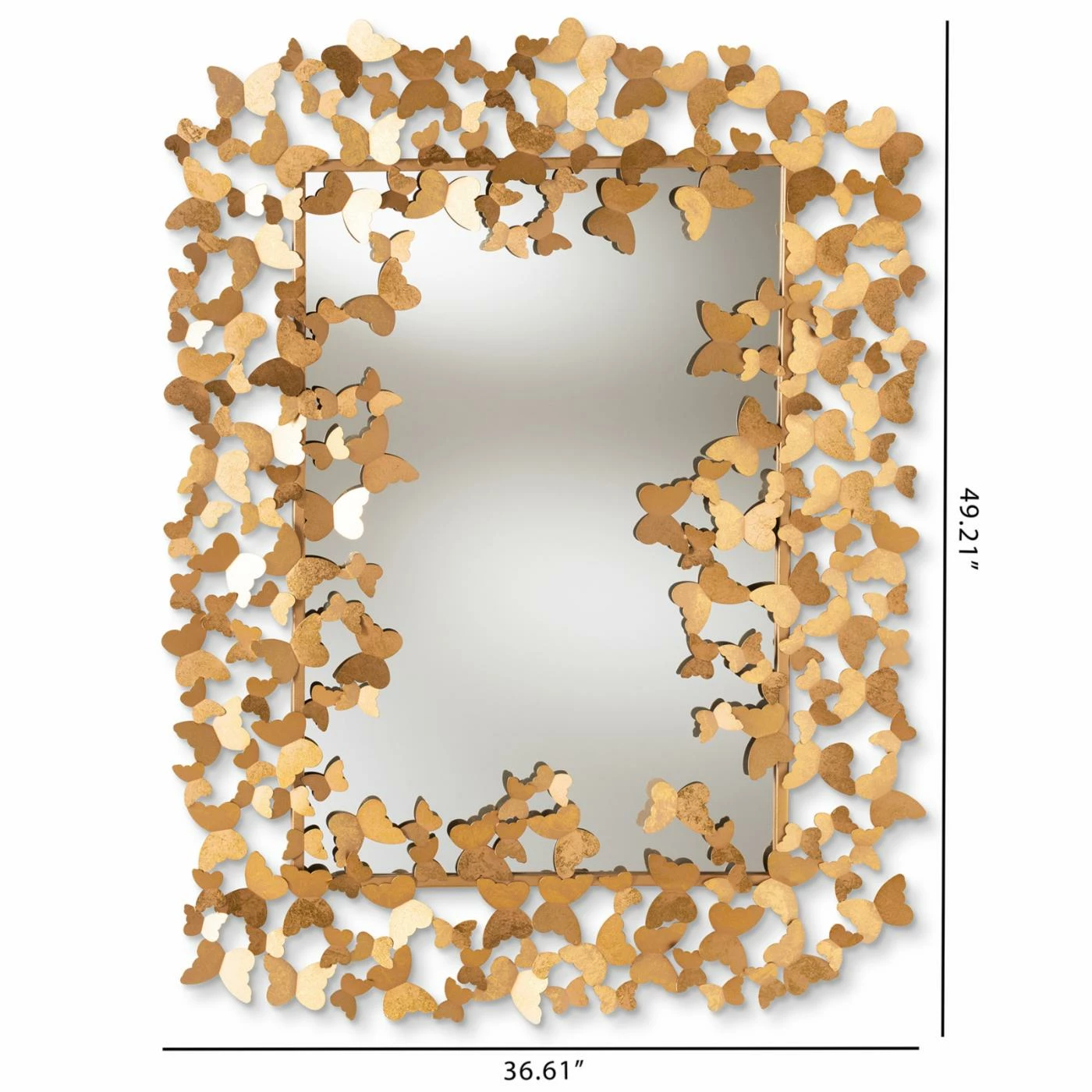 Flash Sale โค๏ธ Baxton Studio Idalia Butterfly Wall Mirror - 36.61W X 49.21H In. ๐ - Image 3