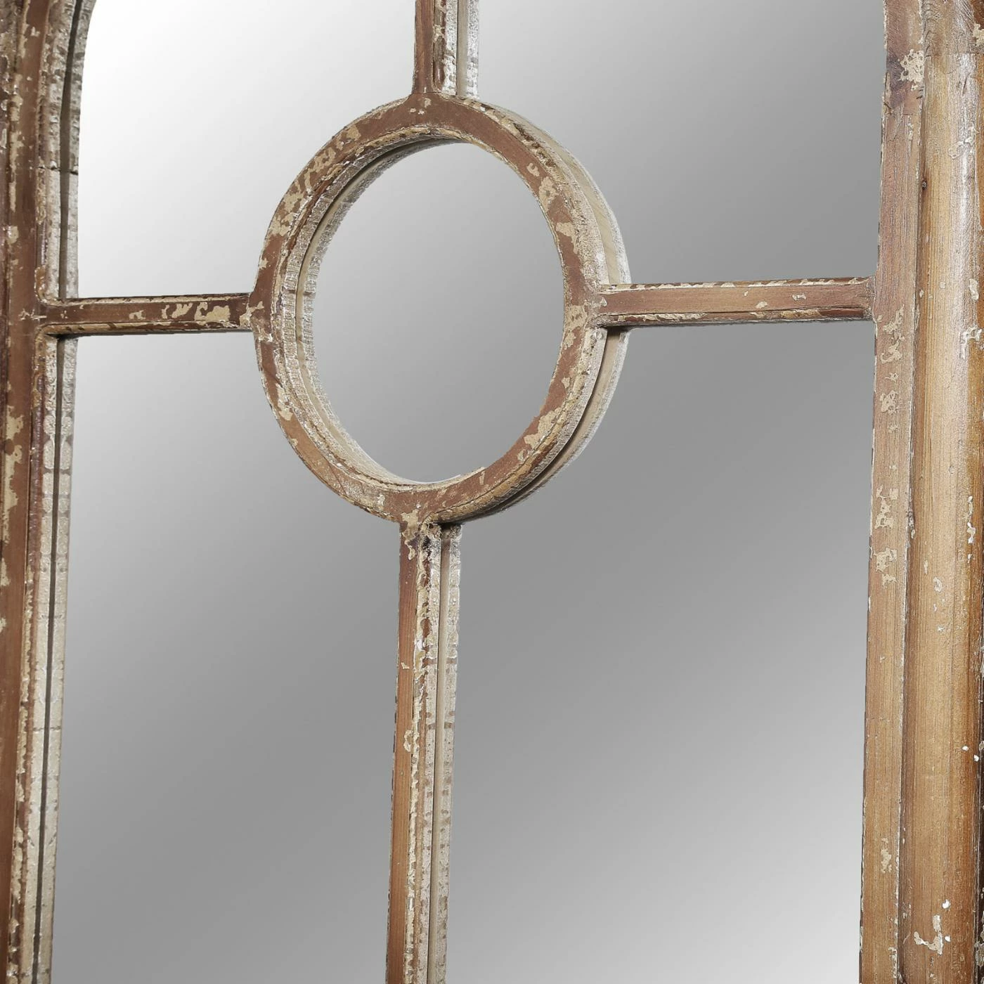 Promo π₯° A & B Home Floor & Leaning A & B Home Ada Half-Round Elongated Mirror - 24W X 79H In. βοΈ - Image 3