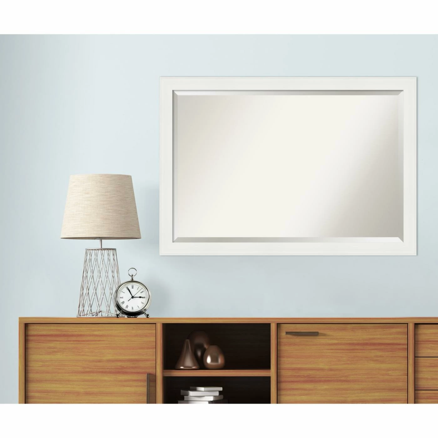 Brand new π Amanti Art Vanity White Narrow Framed Bathroom Vanity Mirror π - Image 3