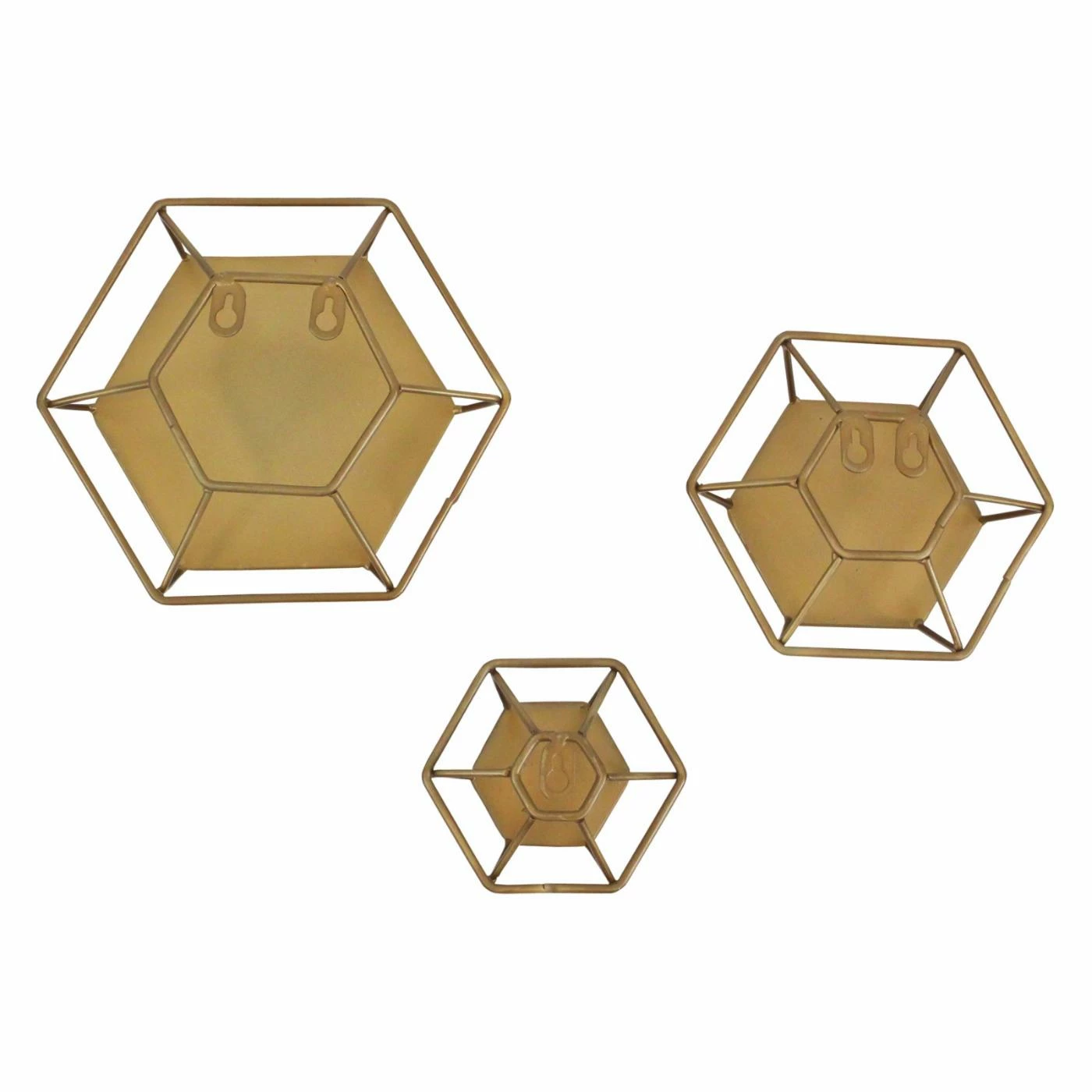 Best reviews of β Aspire Home Accents Shanton Hexagonal Wall Mirrors - Set Of 3 π - Image 3