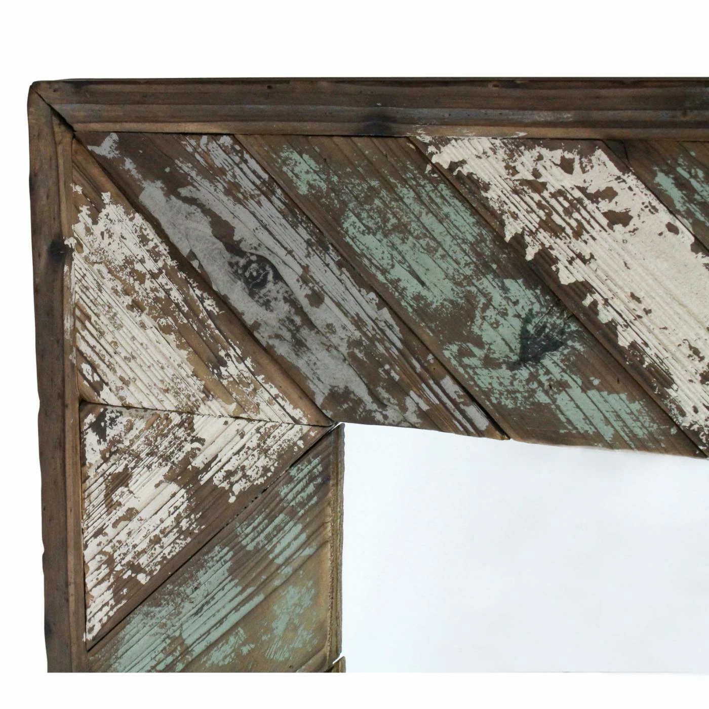 Cheap π₯° Aspire Home Accents Brogan Distressed Wood Slat Wall Mirror - 26.5W X 43.5H In. π - Image 3