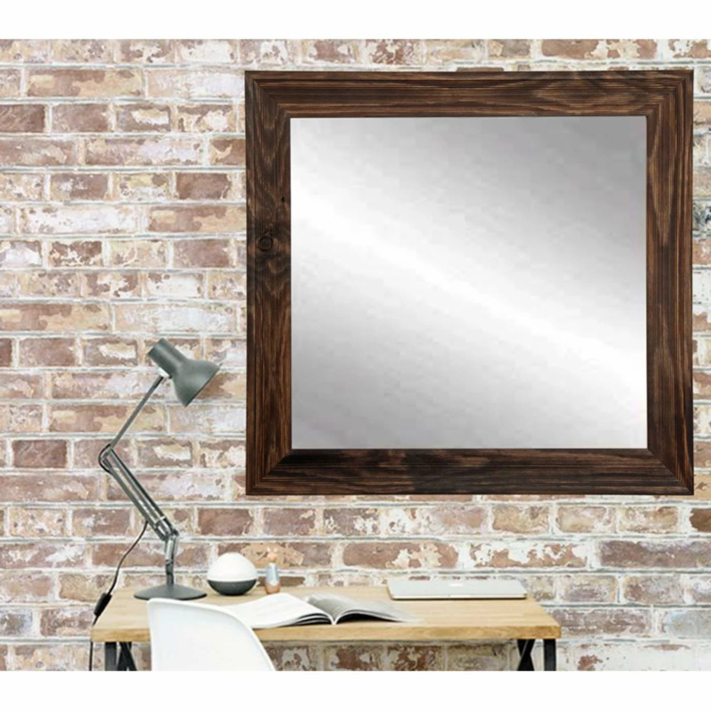 Buy ๐งจ BrandtWorks Designers Choice Square Wall Mirror - Rustic Espresso ๐ - Image 3