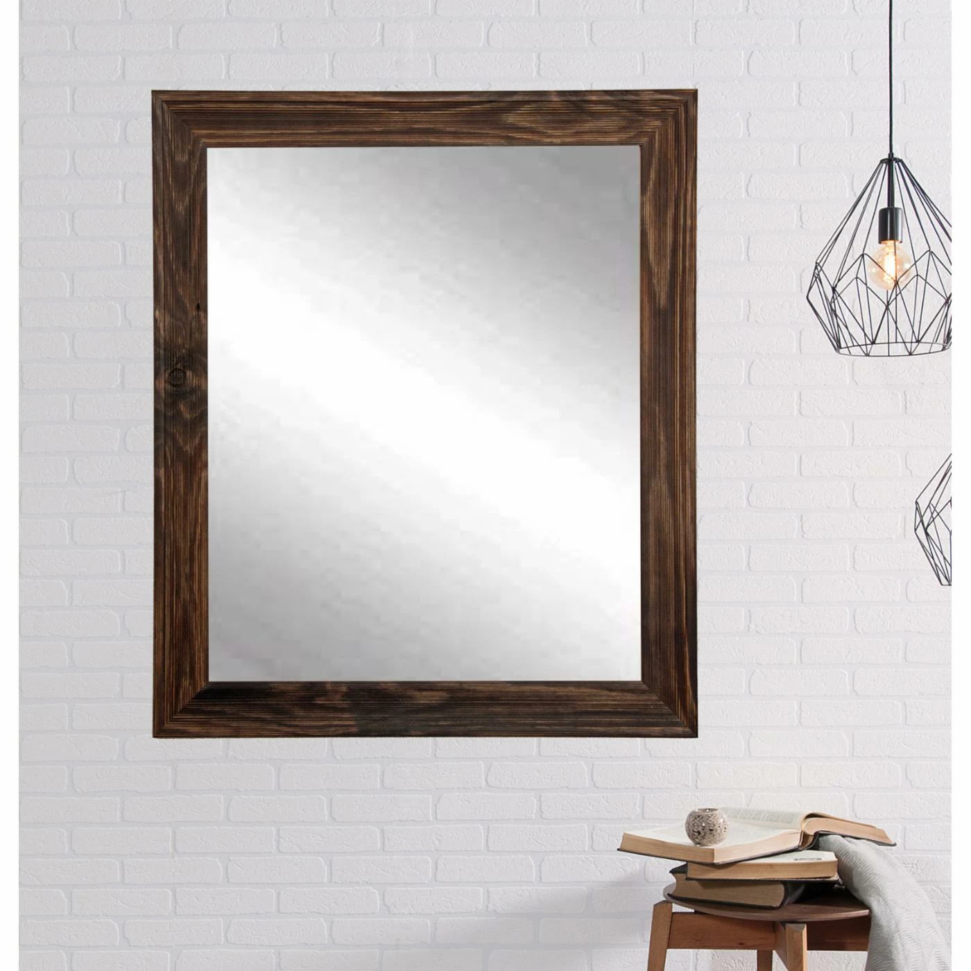New β¨ BrandtWorks Urban Wood Vanity Wall Mirror π― - Image 3