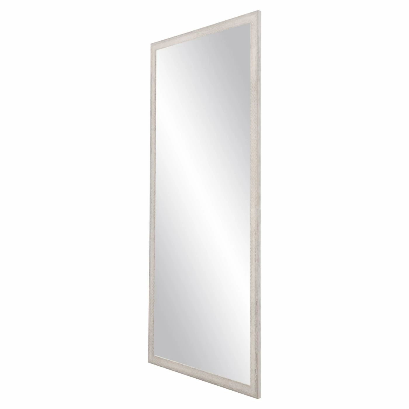 Budget ✔️ Floor & Leaning BrandtWorks Farmhouse Gray And White Floor Mirror 😀 - Image 3