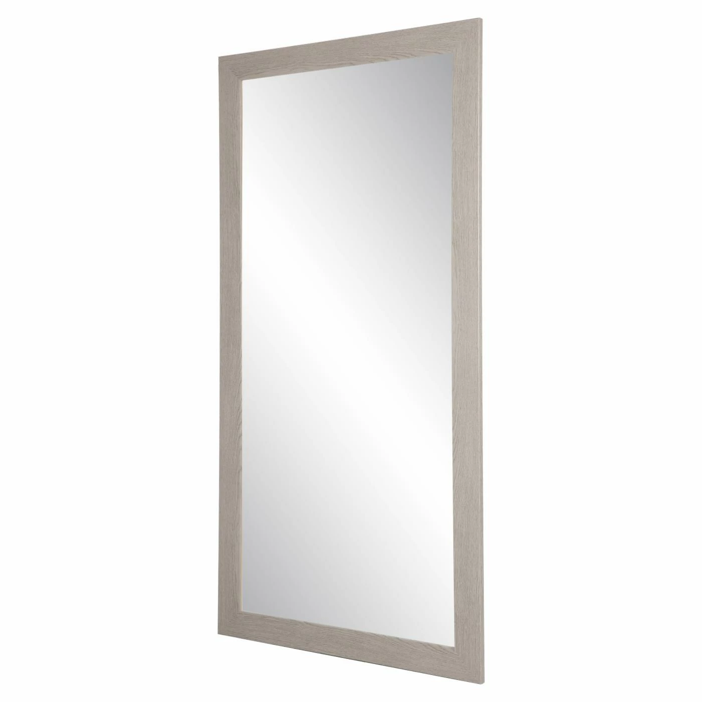 New ๐คฉ Floor & Leaning BrandtWorks Farmhouse Gray Wood Grain Floor Mirror ๐ - Image 3