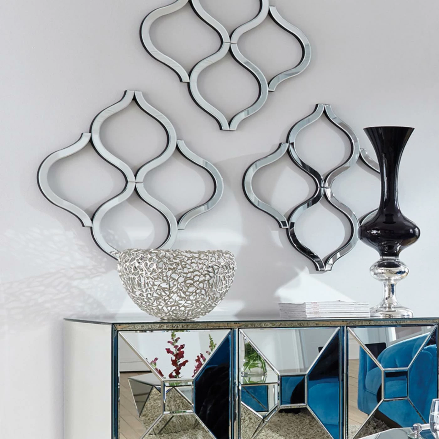 Discount β€οΈ Elizabeth Austin Lattice Abstract Wall Mirror - 27W X 29H In. β€οΈ - Image 3