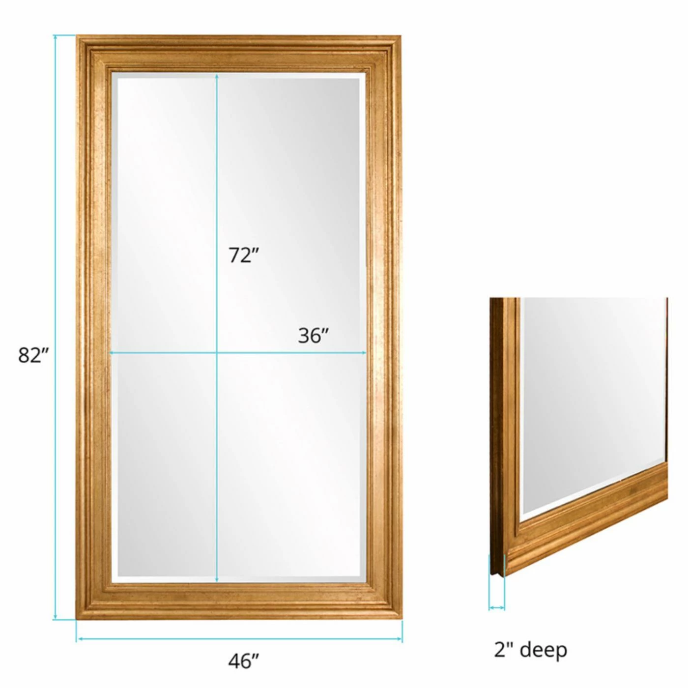 Best reviews of π Floor & Leaning Elizabeth Austin Chandler D Wall Mirror - 46W X 82H In. β - Image 3