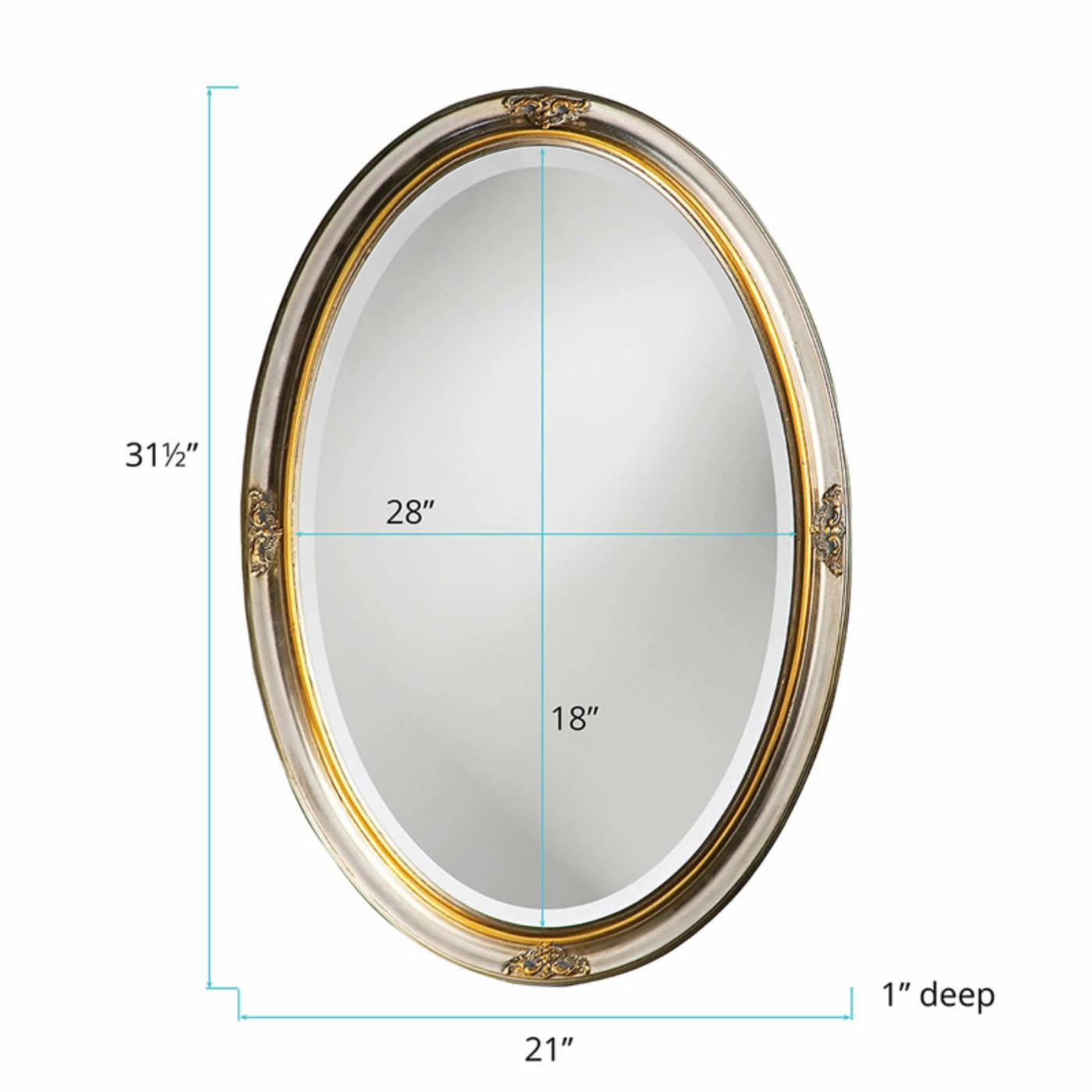 Best Pirce β Elizabeth Austin Carlton Wall Mirror - 21W X 31H In. π₯° - Image 3