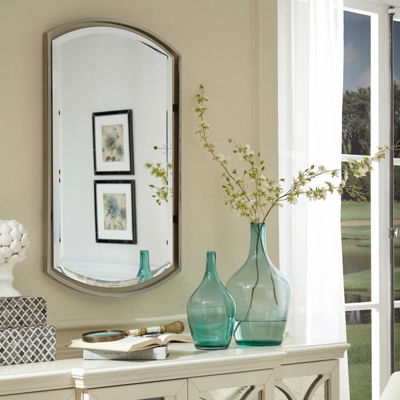 Budget π€© Quoizel Breckenridge Small Wall Mirror - 21W X 35H In. π - Image 3
