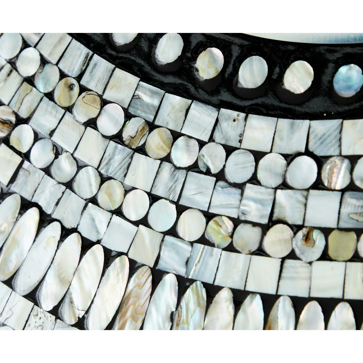 Top 10 π DecMode Opalescent Pearl Mussel Shells Wall Mirror π - Image 3