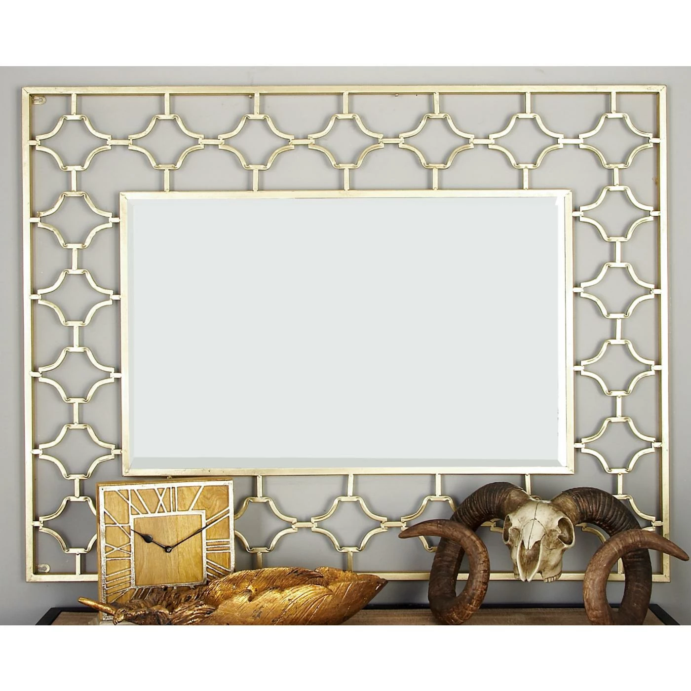 Budget 👏 DecMode Gold Decorative Frame Wall Mirror 🎁 - Image 3