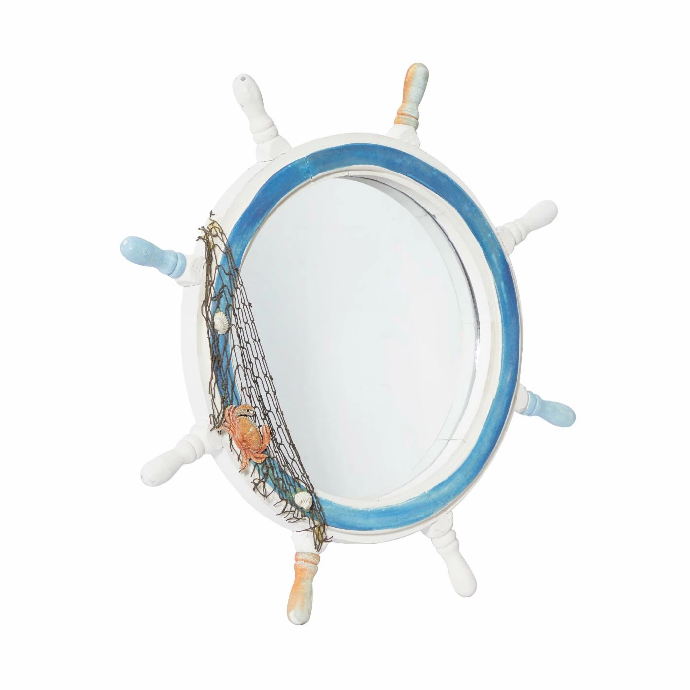 Coupon ๐ DecMode Ship Wheel Wall Mirror - 24 Diam. In. ๐ - Image 3