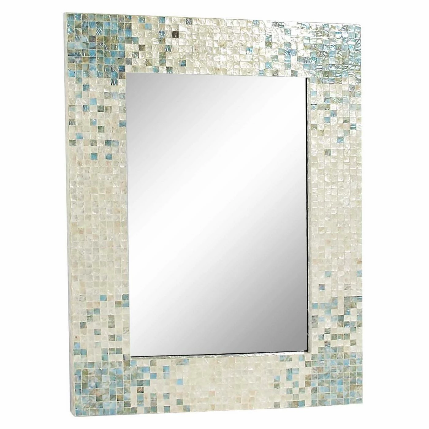 Deals ๐ DecMode Wood And Mussel Shell Inlaid Wall Mirror ๐ - Image 3