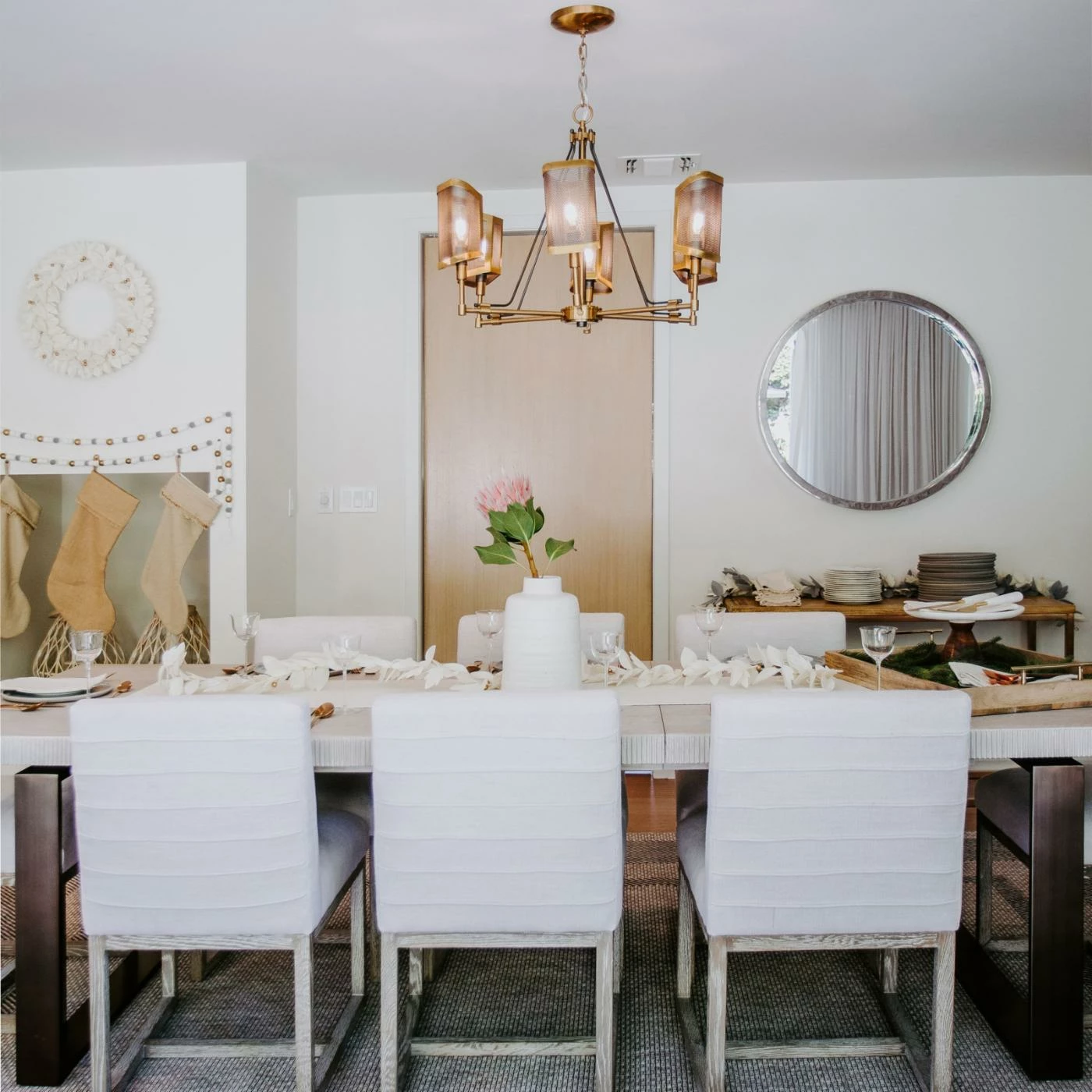 New ๐ Wall HN Home Takoma Boho Round Gold Mirror - 43 Diam. In. ๐ - Image 3