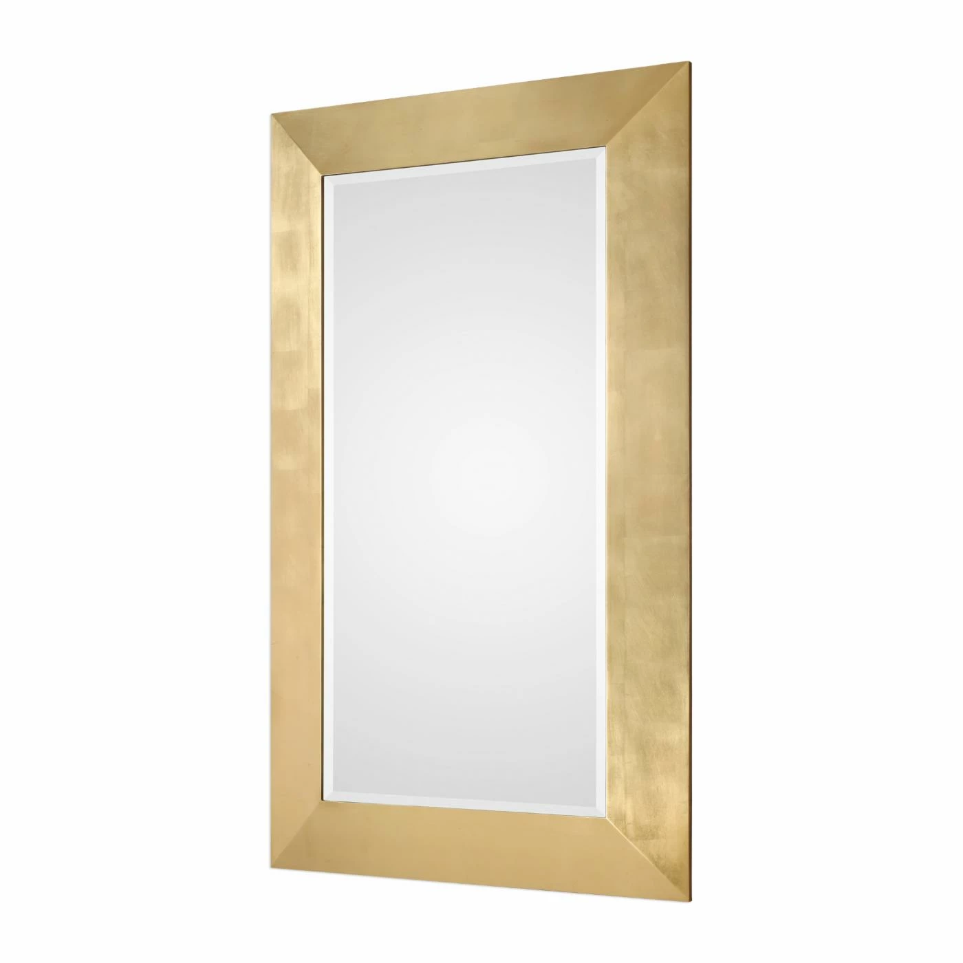 Discount π Floor & Leaning Uttermost Chaney Gold Mirror - 43.5W X 73.5H In. π - Image 3