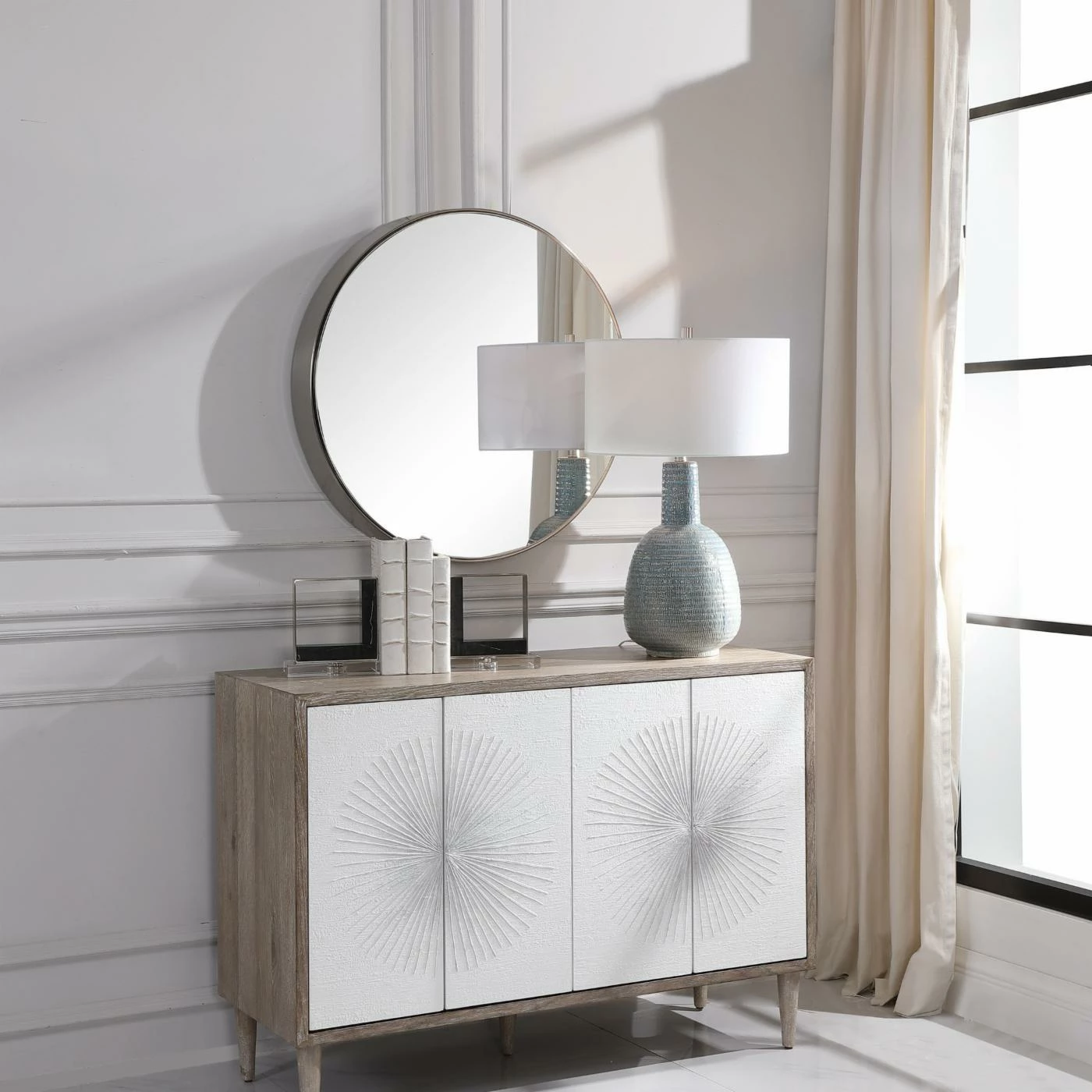 Cheapest 𧨠Uttermost Coulson Wall Mirror - 31.5 Diam. In. π₯° - Image 3