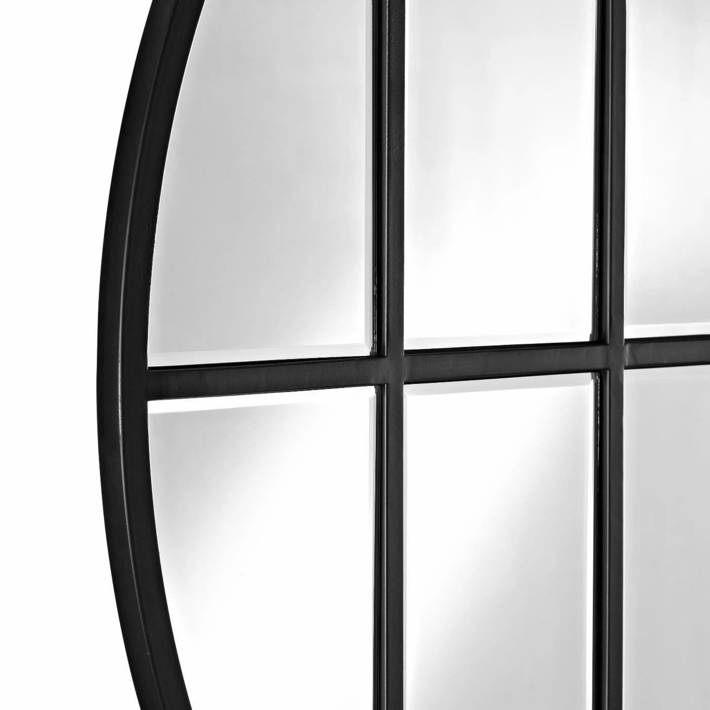 Buy ๐ Walker Edison Round Beveled Window Wall Mirror - 40W X 40H In. ๐ - Image 3