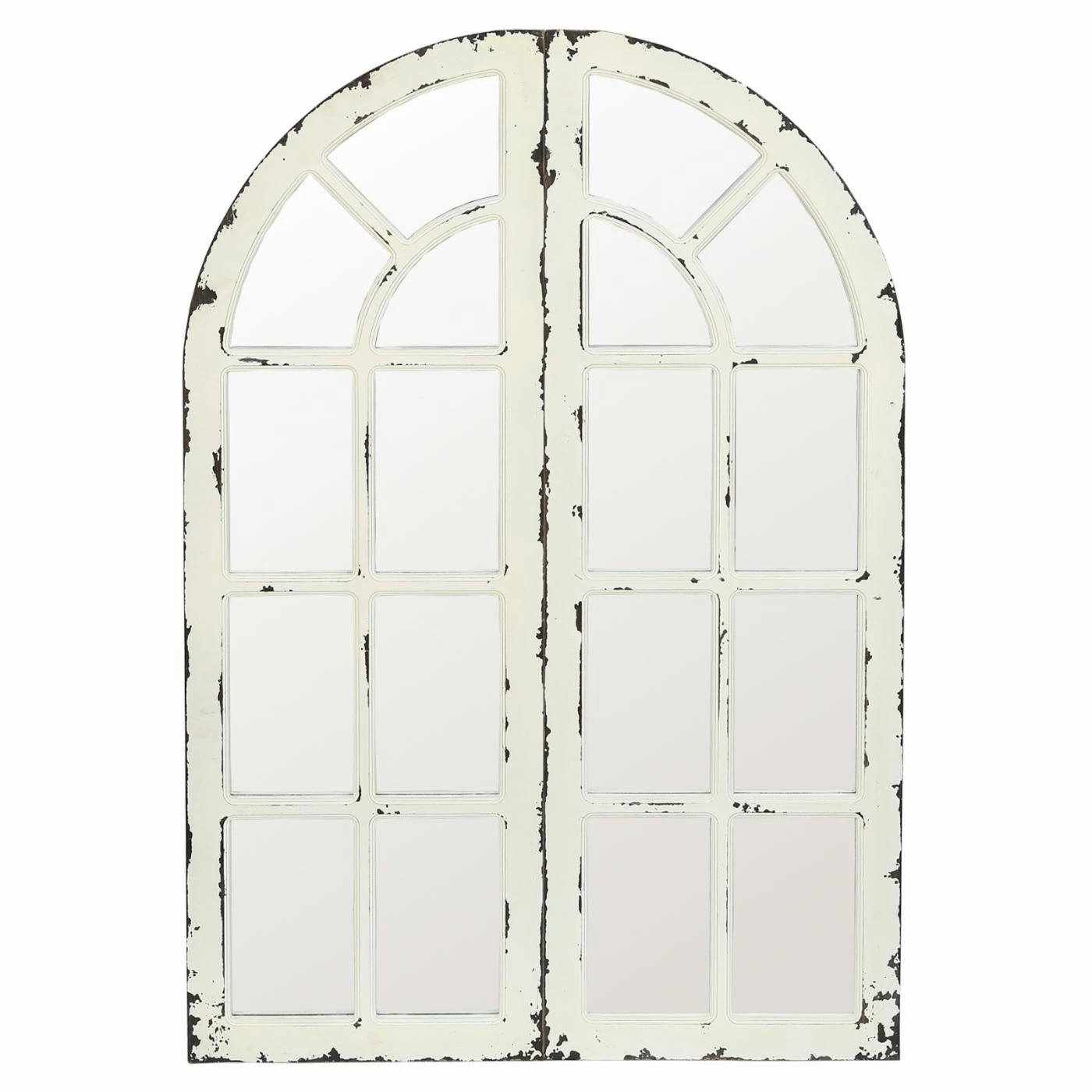 Coupon โจ LuxenHome Arched Window Panel Wall Mirror - 16W X 47H In. - Set Of 2 ๐ - Image 3