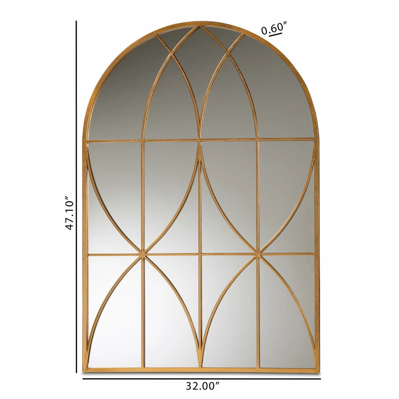 New β Baxton Studio Celerina Accent Wall Mirror π― - Image 3