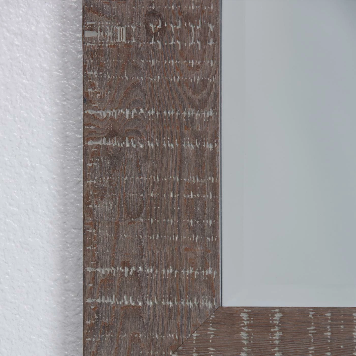 Flash Sale β Yosemite Home Decor Yosemite Home Shallow Brown Texture Wood Framed Wall Mirror π― - Image 3