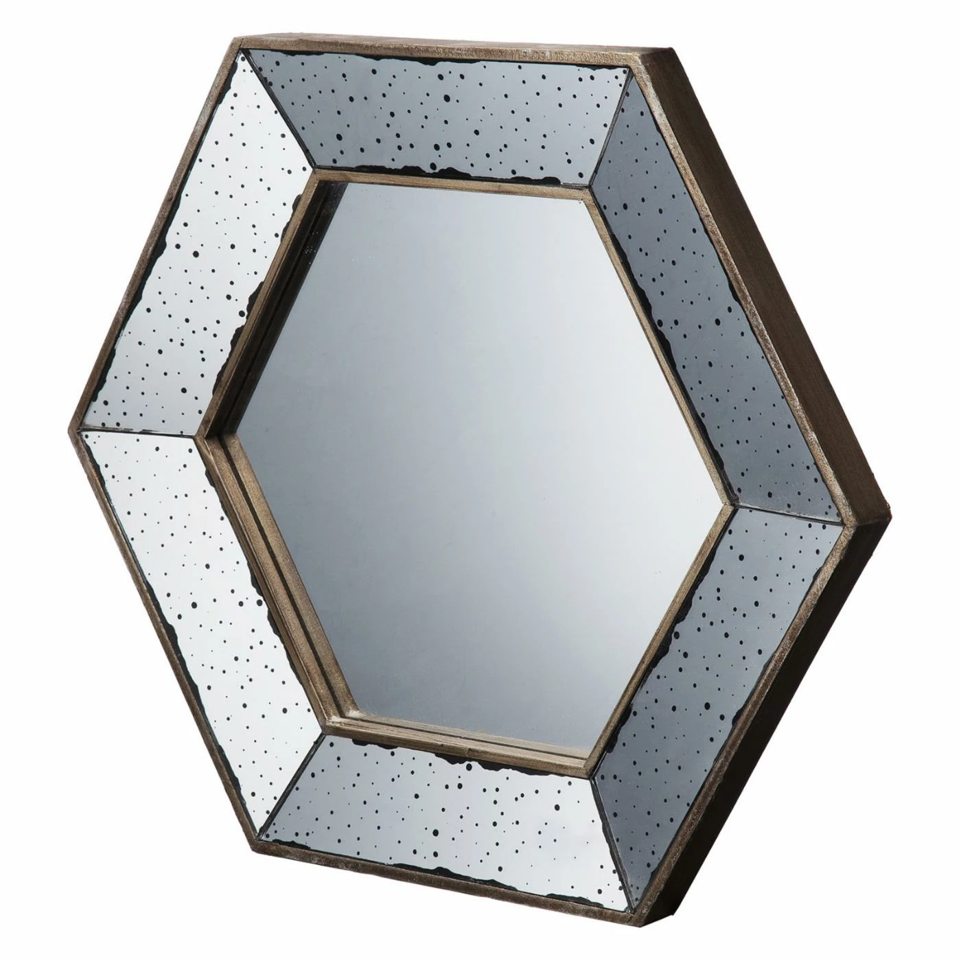 Wholesale π A & B Home Wall A & B Home Herrick Hexagonal Mirror - 21 Diam. In. π - Image 2