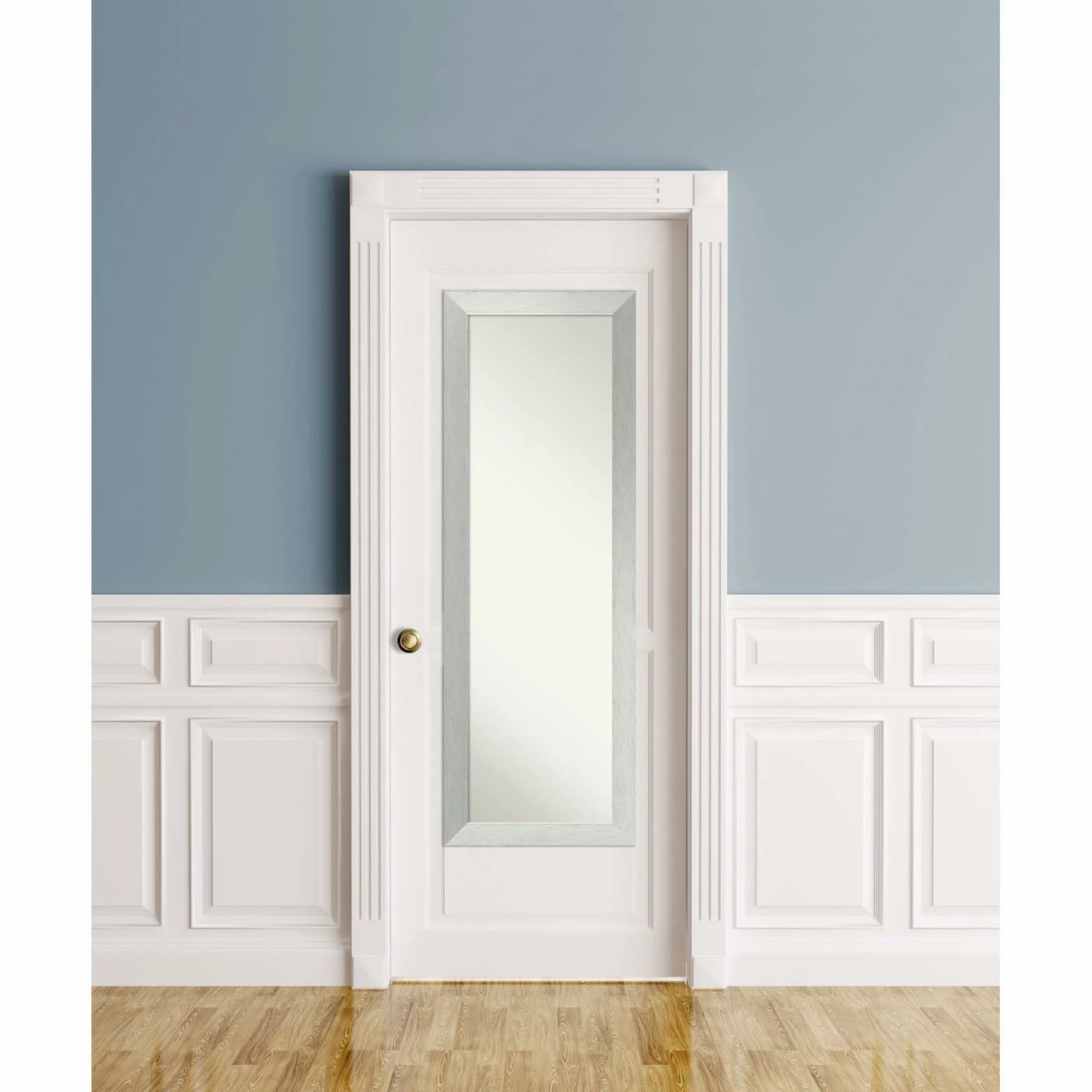 Flash Sale ๐ Amanti Art Brushed Sterling Silver On The Door Full Length Wall Mirror - 18W X 52H In. ๐ฏ - Image 2