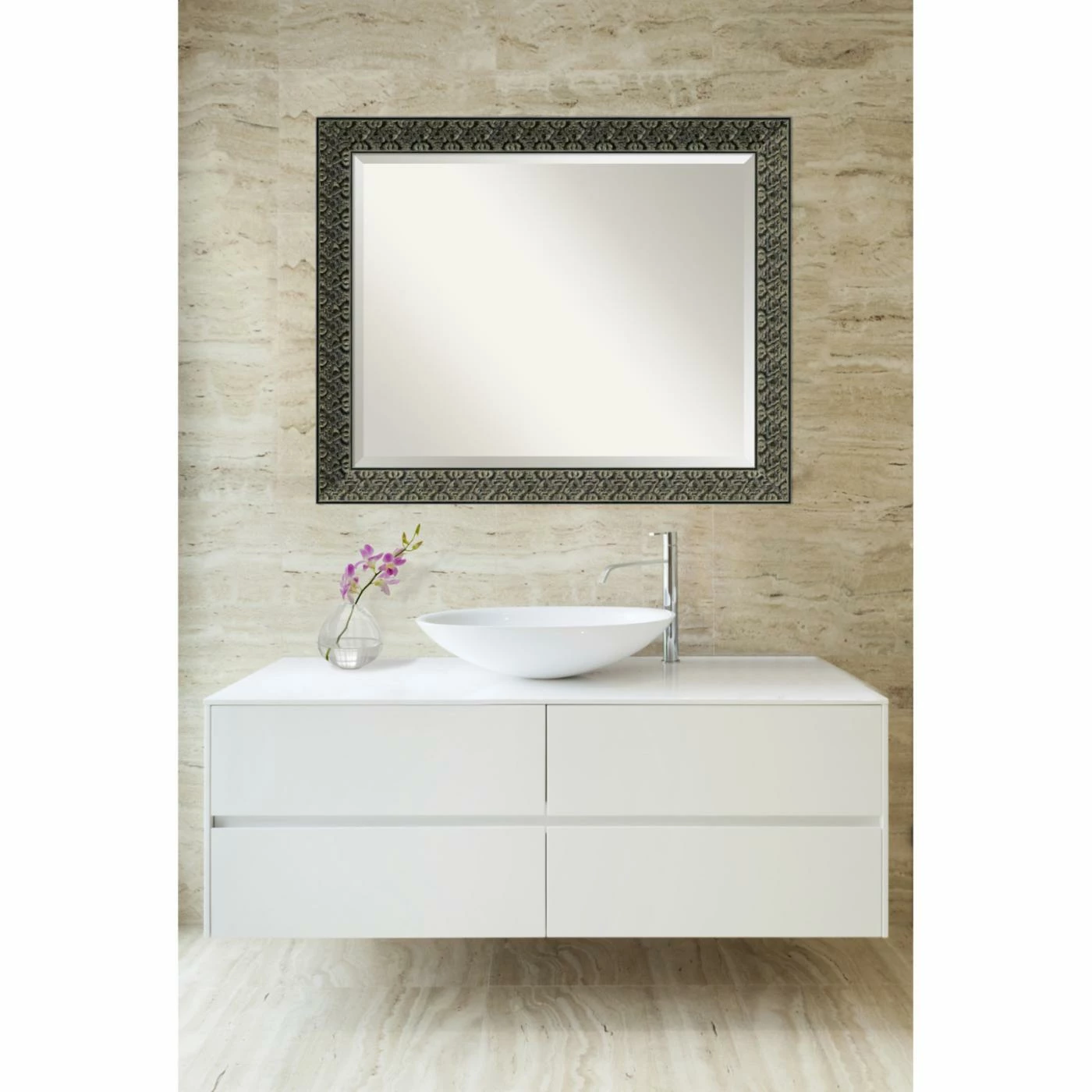 Best deal π Bathroom Vanity Amanti Art Intaglio Bathroom Mirror βοΈ - Image 2