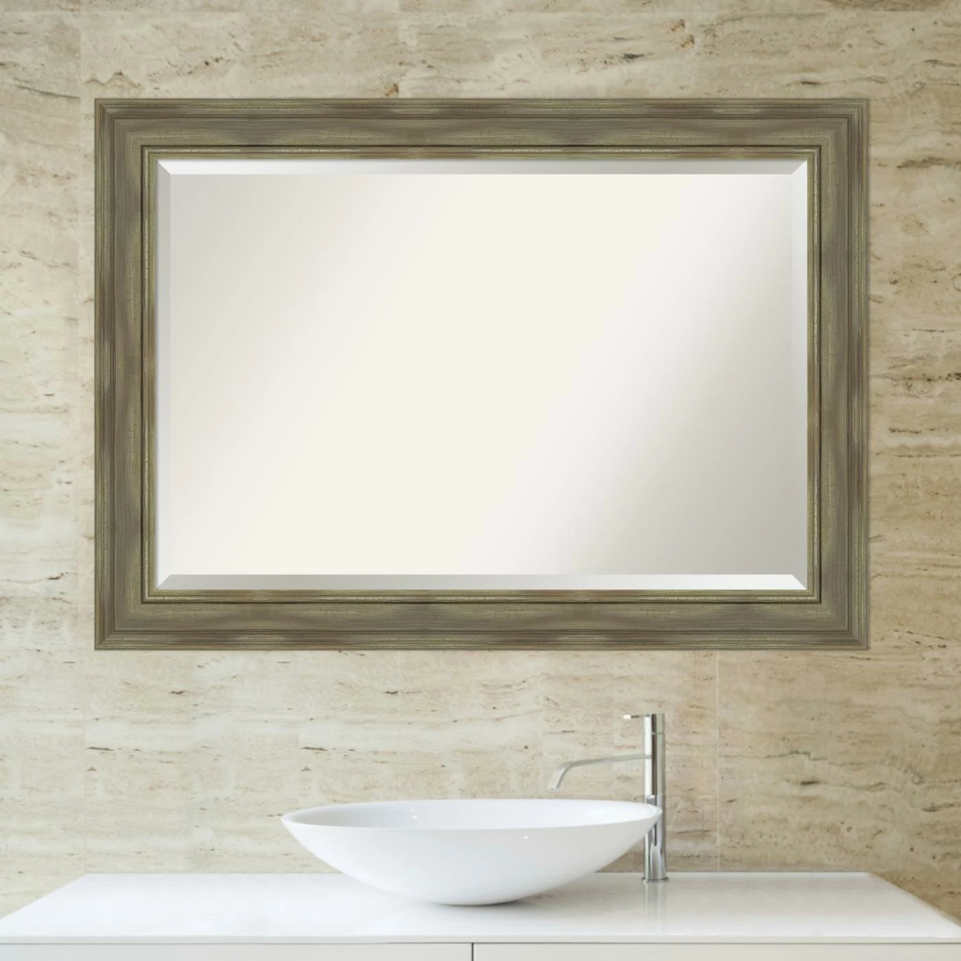Top 10 π Amanti Art Alexandria Rectangular Beveled Bathroom Vanity Mirror 𧨠- Image 2