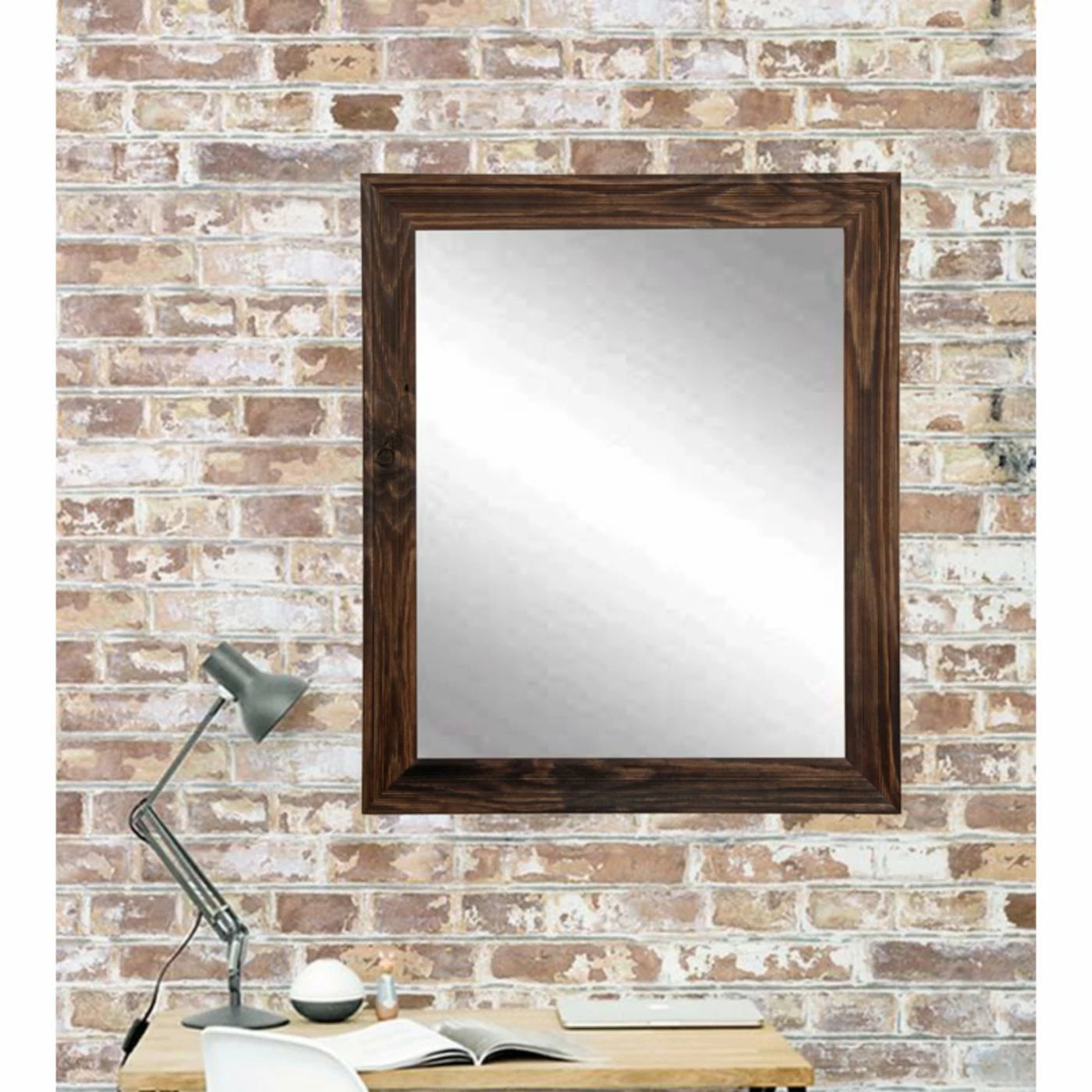 New β¨ BrandtWorks Urban Wood Vanity Wall Mirror π― - Image 2