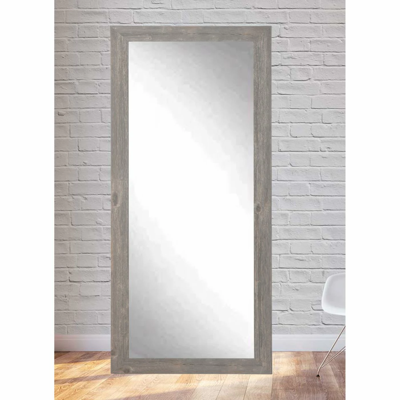 Deals ๐งจ Floor & Leaning BrandtWorks American Value Rustic Wild West Barnwood Floor Mirror - 32W X 65.5H In. ๐ - Image 2