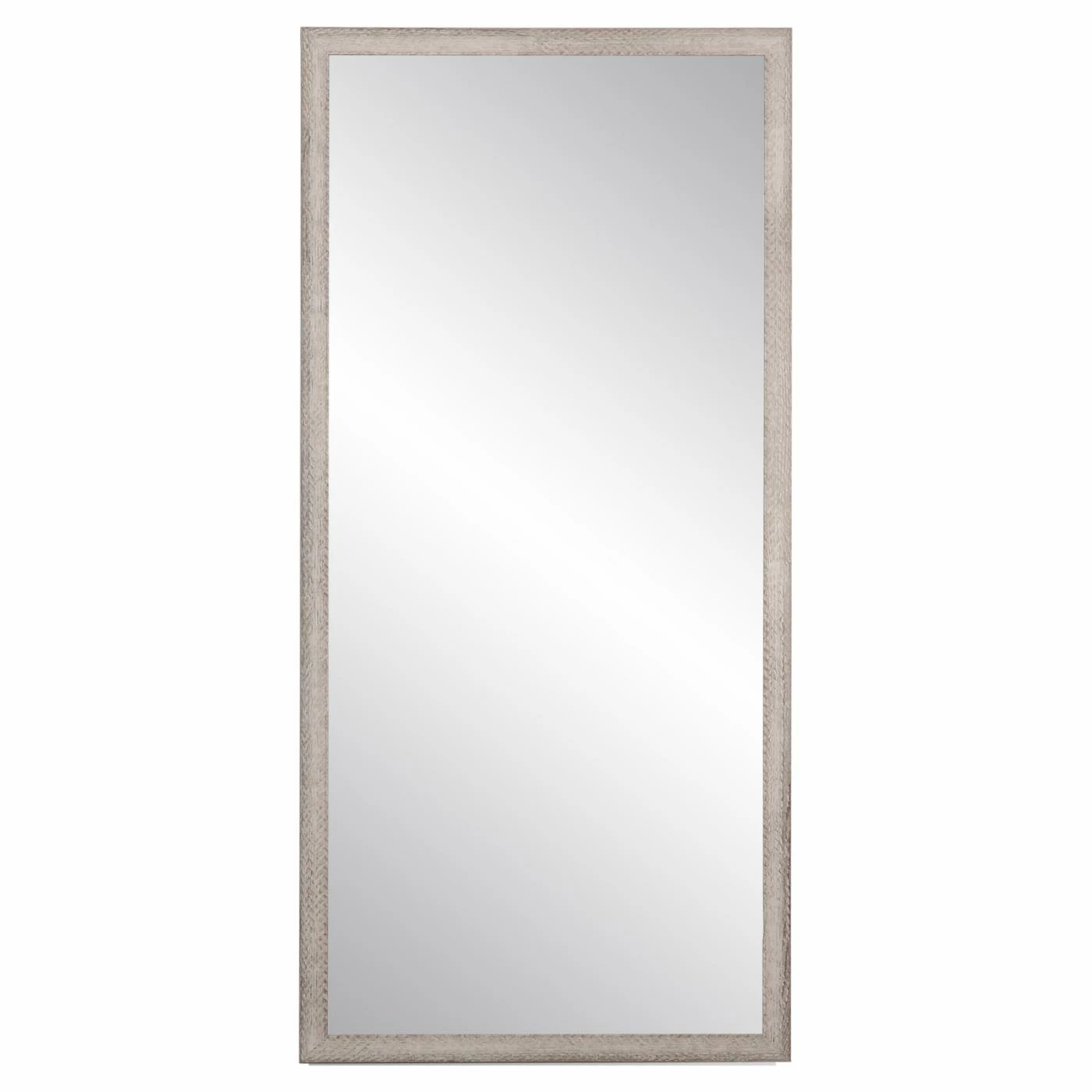 Budget ✔️ Floor & Leaning BrandtWorks Farmhouse Gray And White Floor Mirror 😀 - Image 2