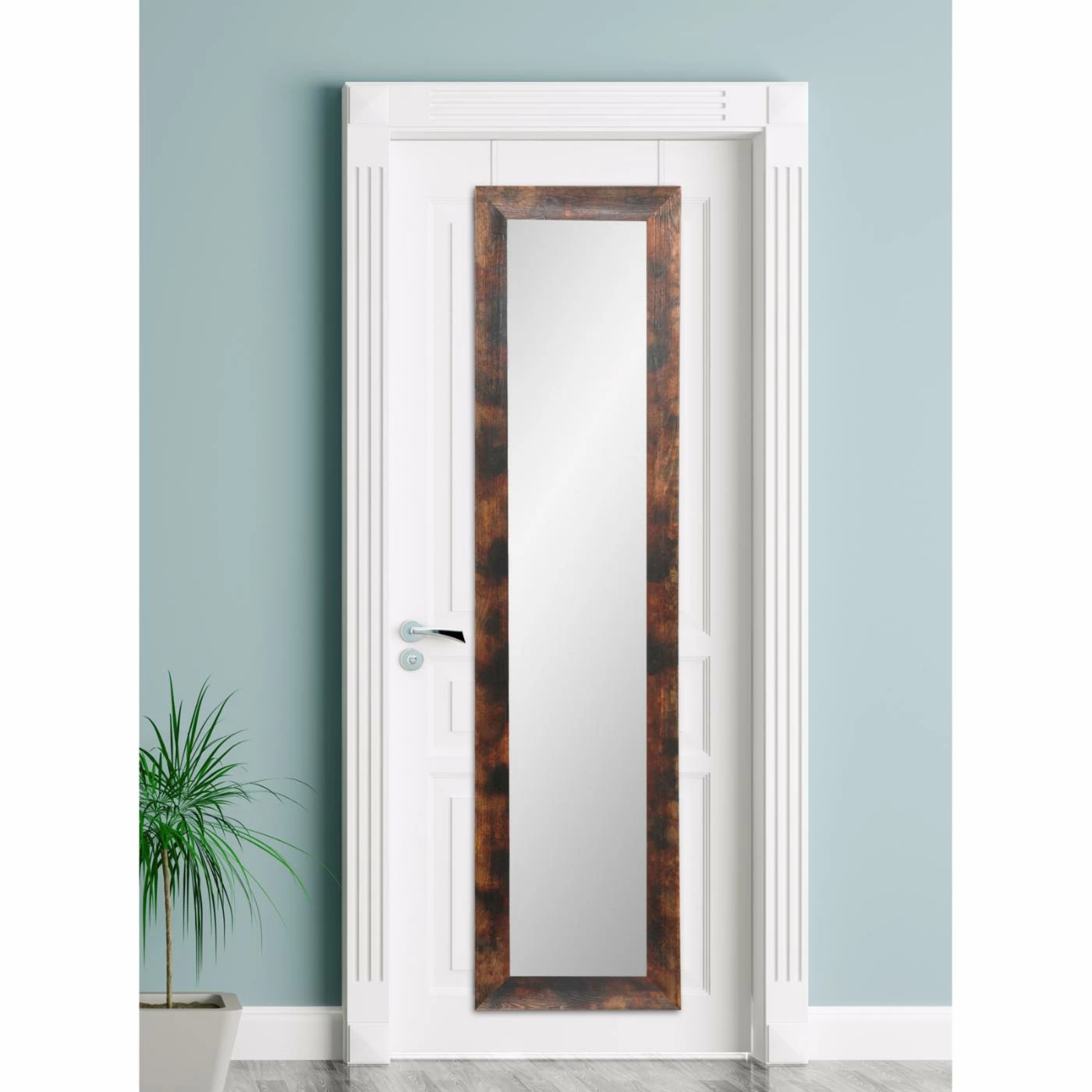 Hot Sale โ Wall BrandtWorks Farmhouse Slim Over The Door Mirror ๐ - Image 2