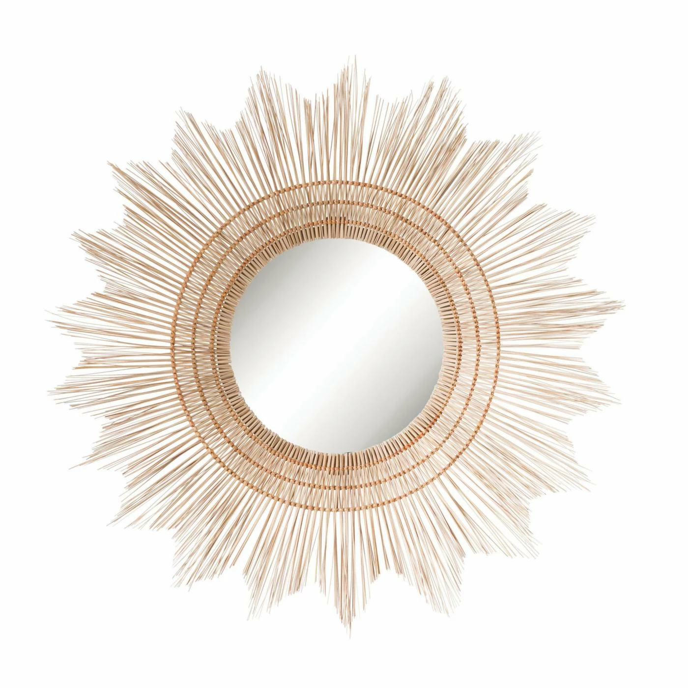 Cheapest π 3R Studios Handmade Wicker Sunburst Wall Mirror - 40 Diam. In. βοΈ - Image 2