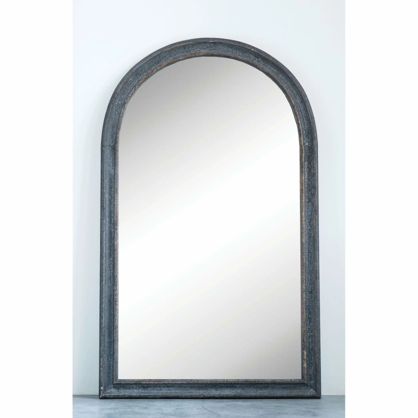 Discount β¨ 3R Studios Distressed Black Arched Wood Framed Wall Mirror - 37W X 61H In. π - Image 2