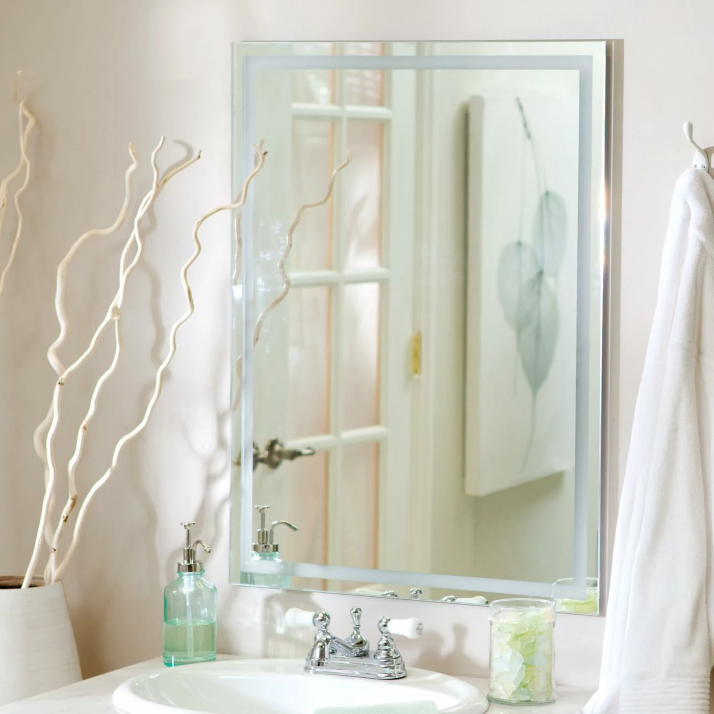 Buy โญ Decor Wonderland Frameless Mirrors Décor Wonderland Frameless Etch Wall Mirror - 23.5W X 31.5H In. ๐ - Image 2