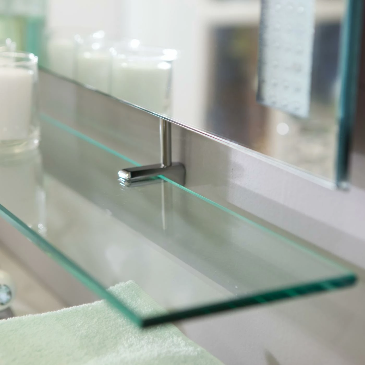 Best deal π Decor Wonderland Décor Wonderland Frameless Roxi Wall Mirror With Shelf - 31.5W X 23.6H In. π - Image 2