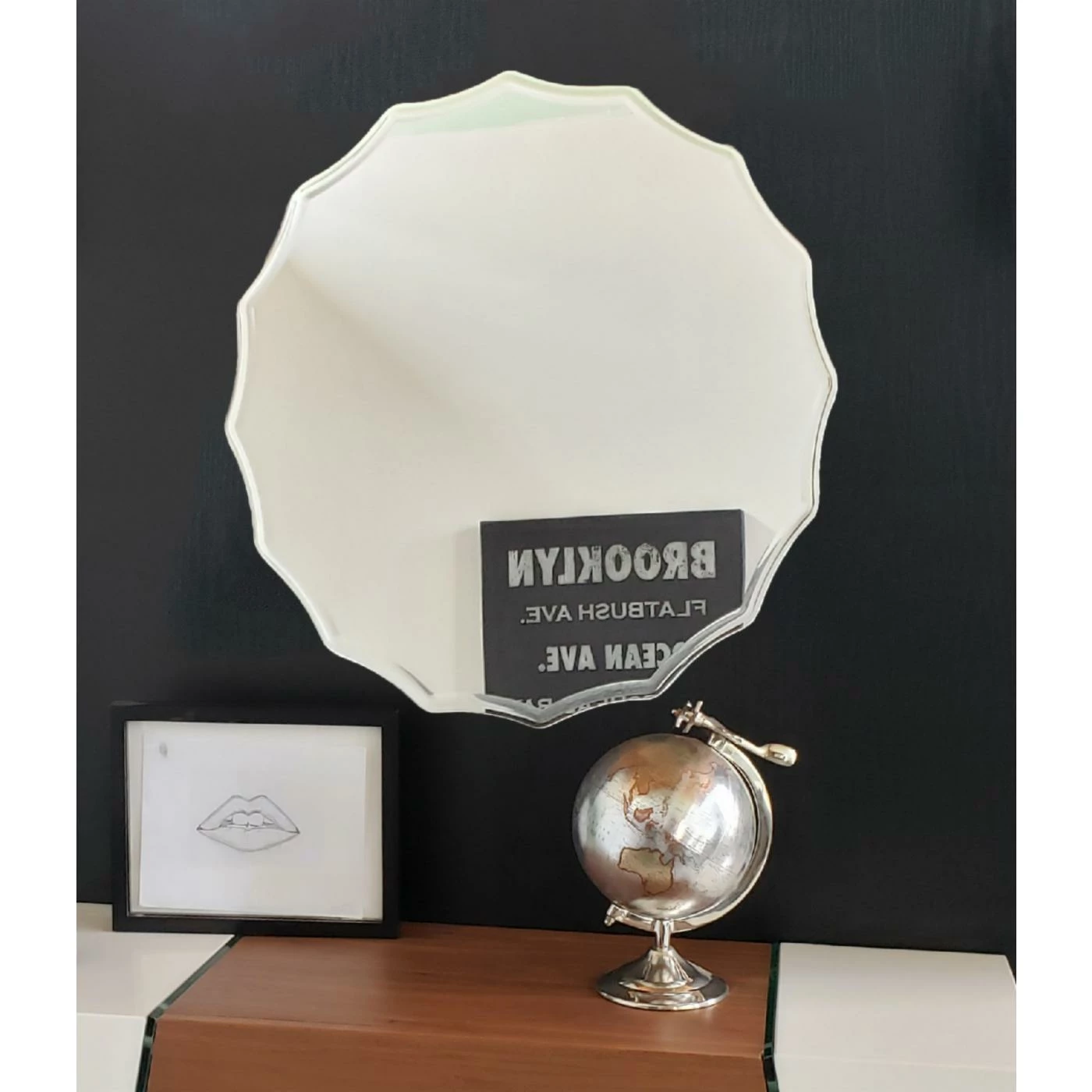 New ๐ Frameless Mirrors Decor Wonderland Ridge Round Frameless Wall Mirror 27.5 In. โจ - Image 2