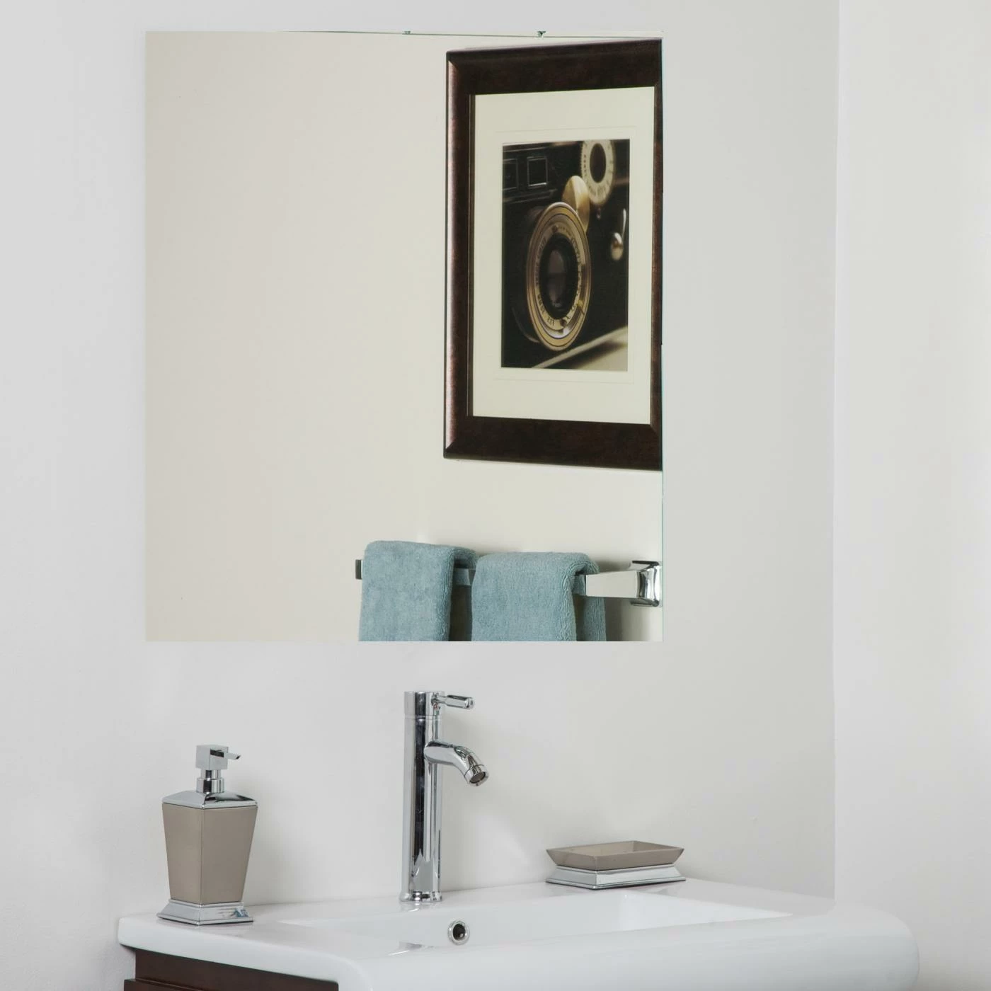 Coupon ๐ Decor Wonderland Frameless Mirrors Reece 19 W X 19 H Square Modern Frameless Mirror โญ - Image 2