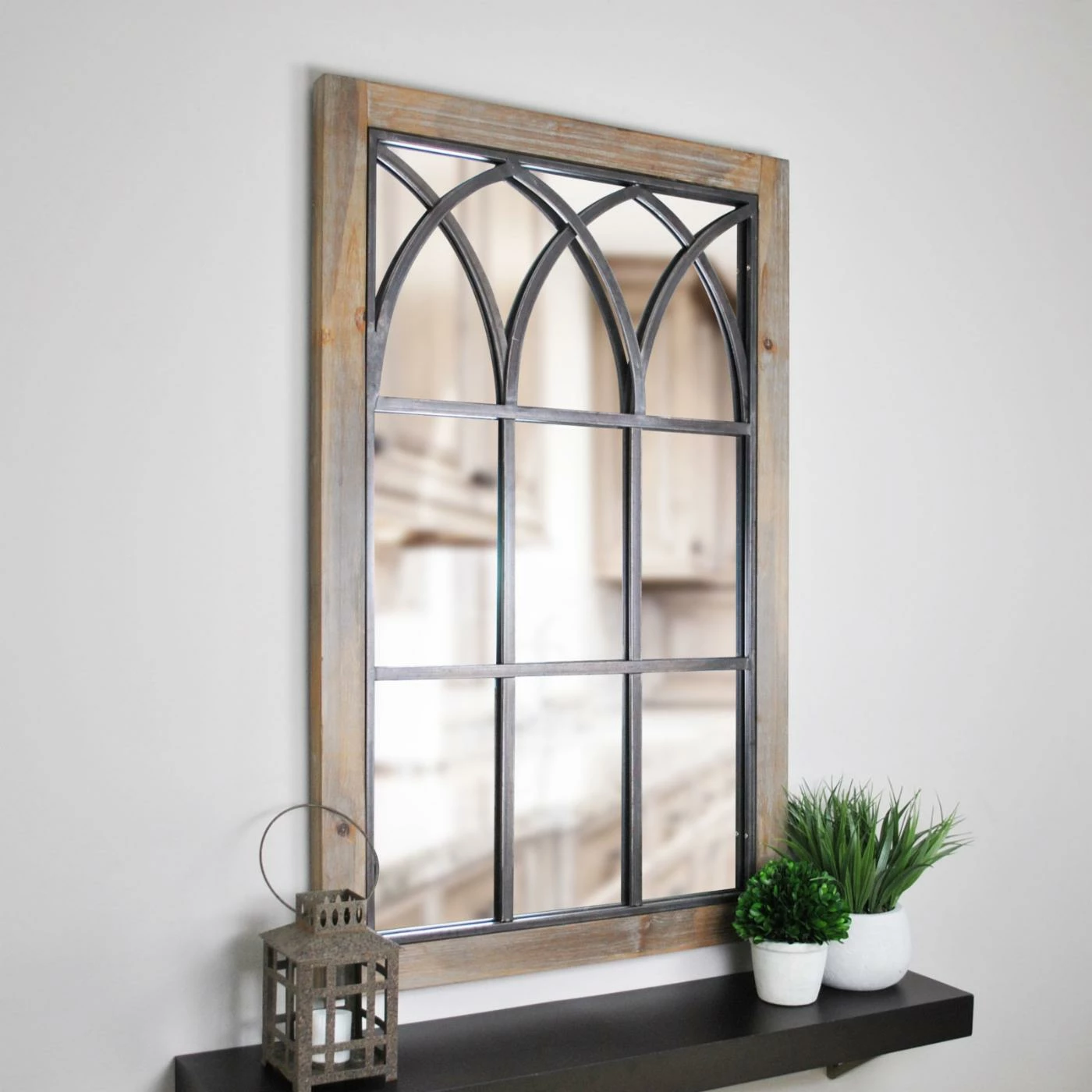 Coupon ๐ FirsTime Grandview Window Frame Wall Mirror ๐คฉ - Image 2