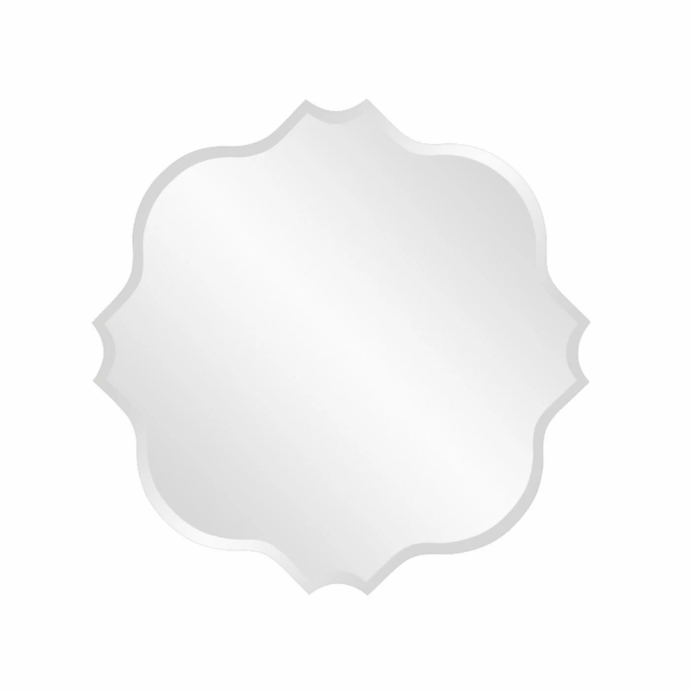 Outlet π Bathroom Vanity Elizabeth Austin Scalloped Frameless Wall Mirror - 16W X 16H In. π - Image 2