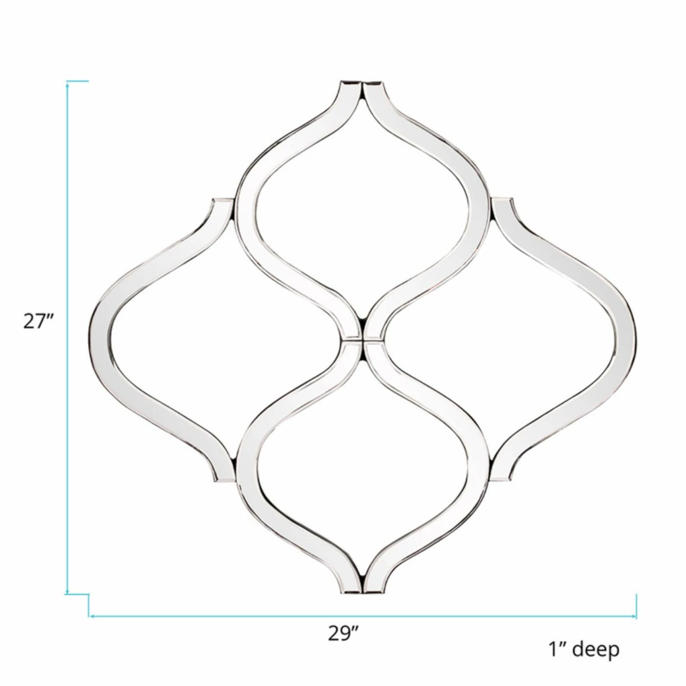 Discount β€οΈ Elizabeth Austin Lattice Abstract Wall Mirror - 27W X 29H In. β€οΈ - Image 2