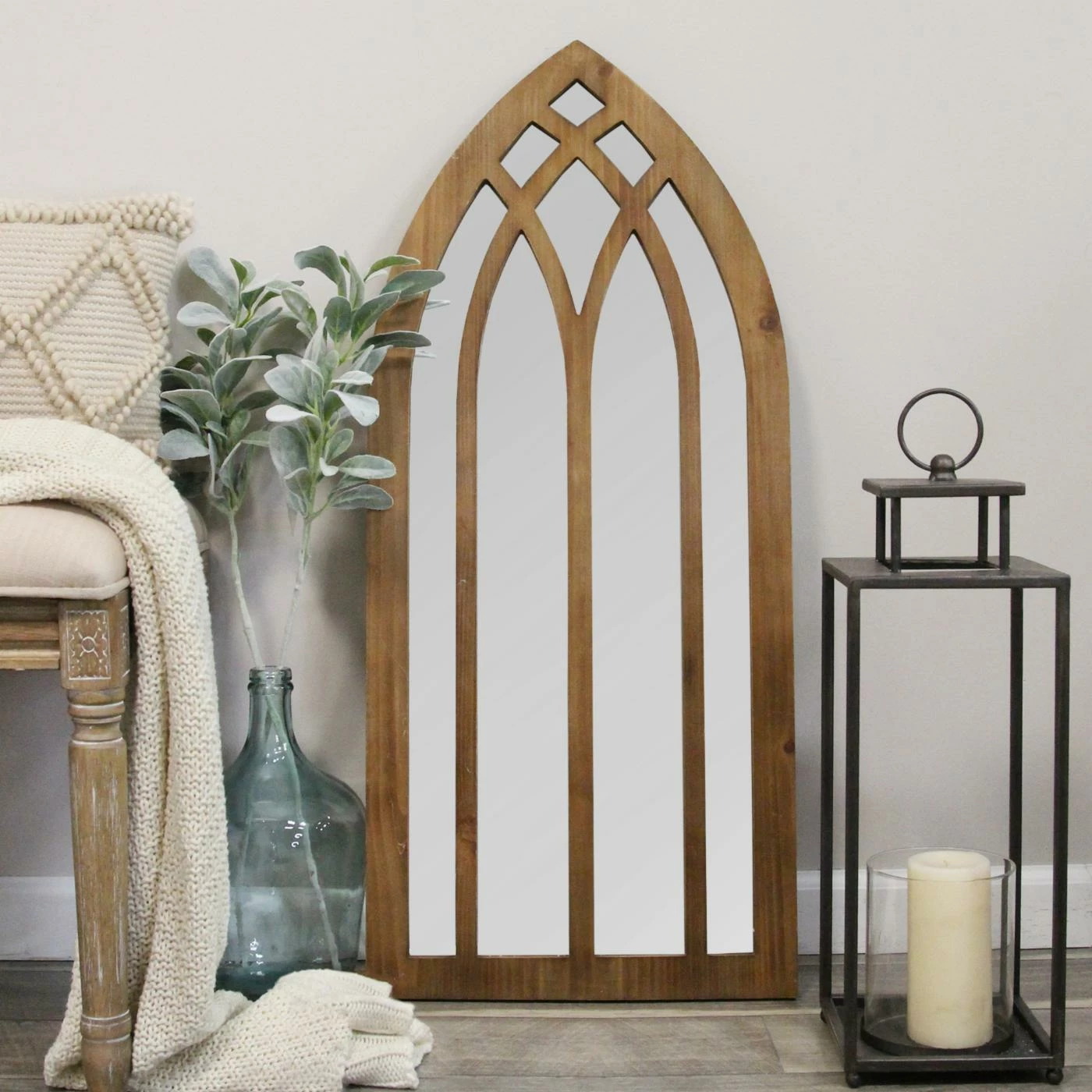 Buy π Stratton Home Décor Stratton Home Decor 36 Francis Arch Wall Mirror π - Image 2