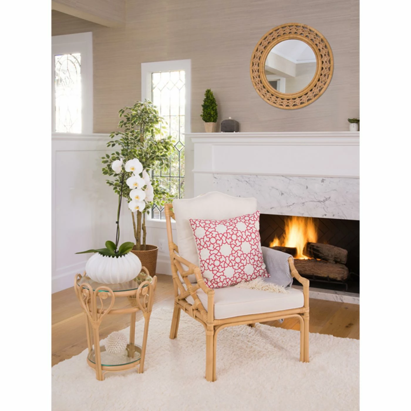 Best Pirce ๐ฏ KOUBOO Rattan Braided Decorative Wall Mirror - 30W X 30H In. ๐ - Image 2